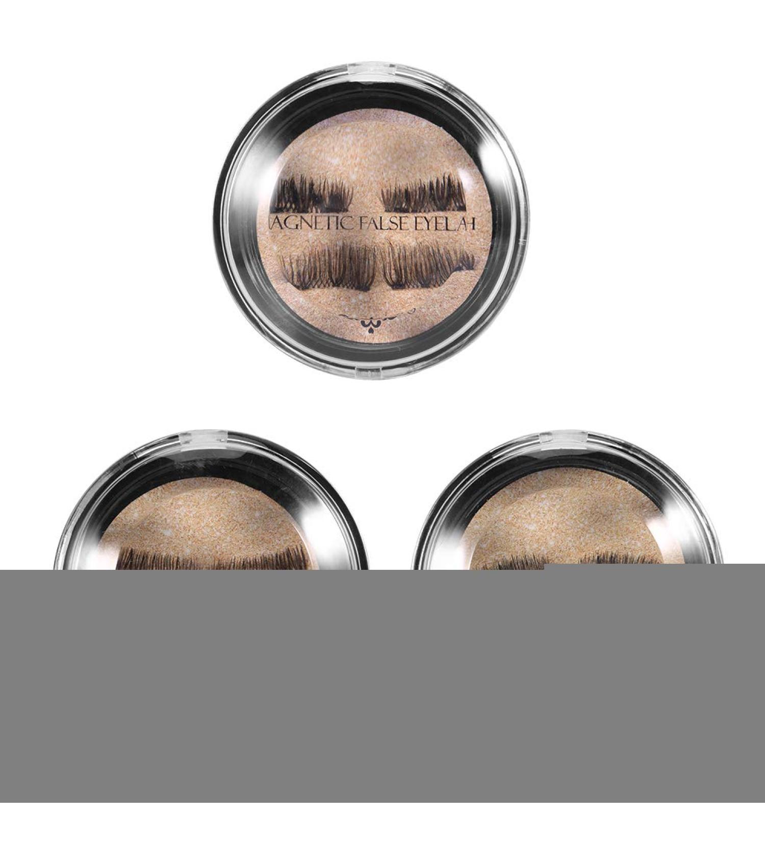 Buy 3 Types of 4 Pcs/Box Magnetic False Eyelashes - Natural Anti-Allergic & Reusable - Shop Internationally! - Buy Online on GoSupps.com