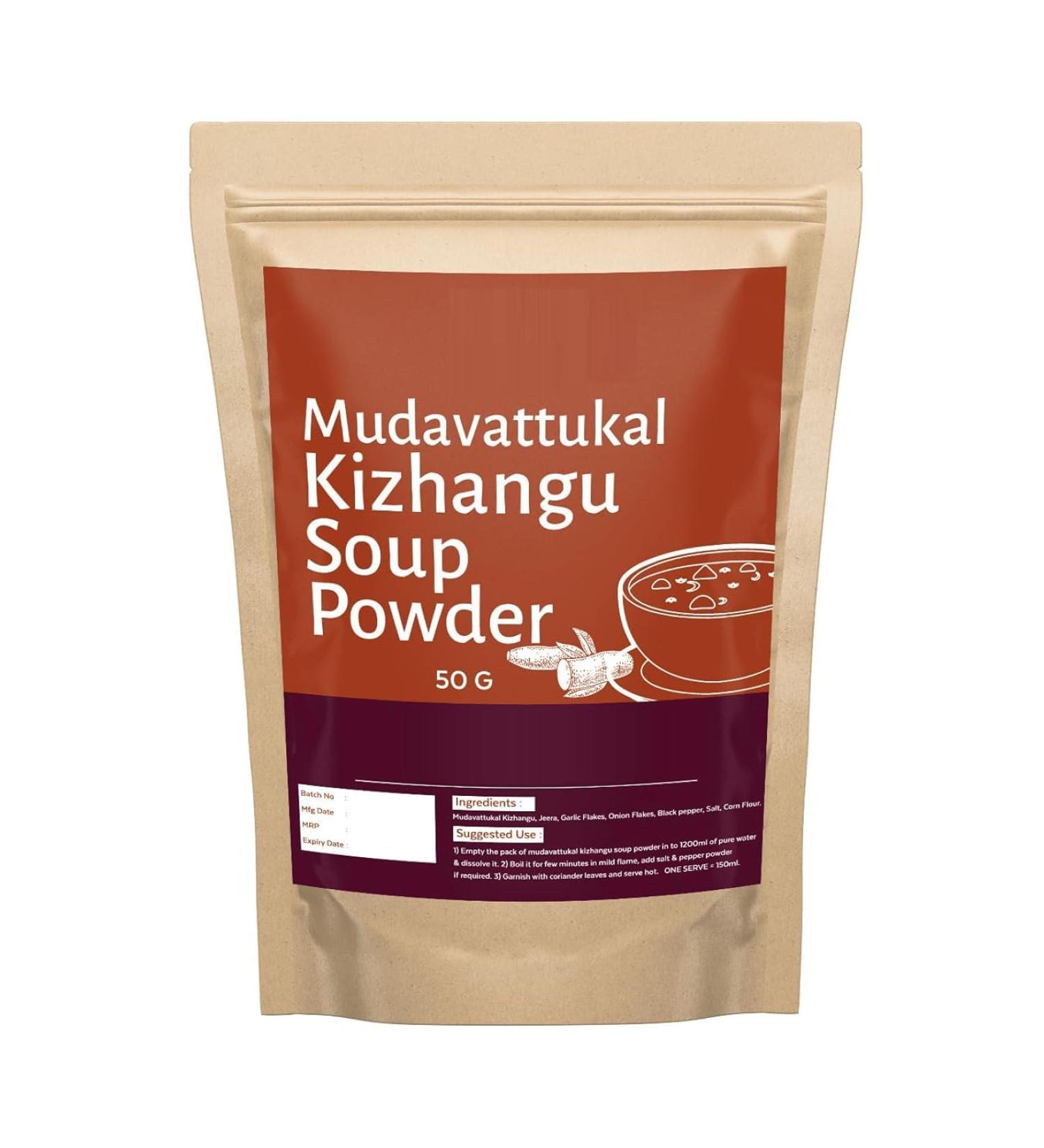 Mudavattukkal Kizhangu Soup Powder | Vegetable Goat Leg Soup Powder | Tasty Pre-Mixed Powder 50g for Healthy Joints and Bones (Pack of 1) - Buy Online on GoSupps.com