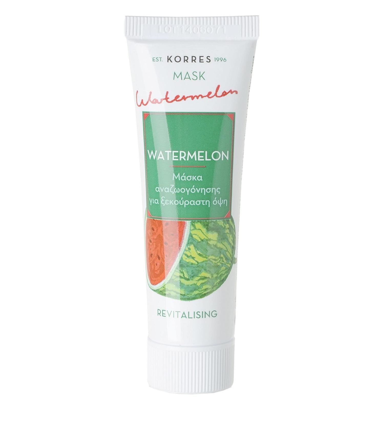 KORRES Watermelon Revitalising Mask Beauty Shot | Refreshing & Revitalising Skin Care | Dermatologically Tested | 18 ml - International Shipping Available - Buy Online on GoSupps.com