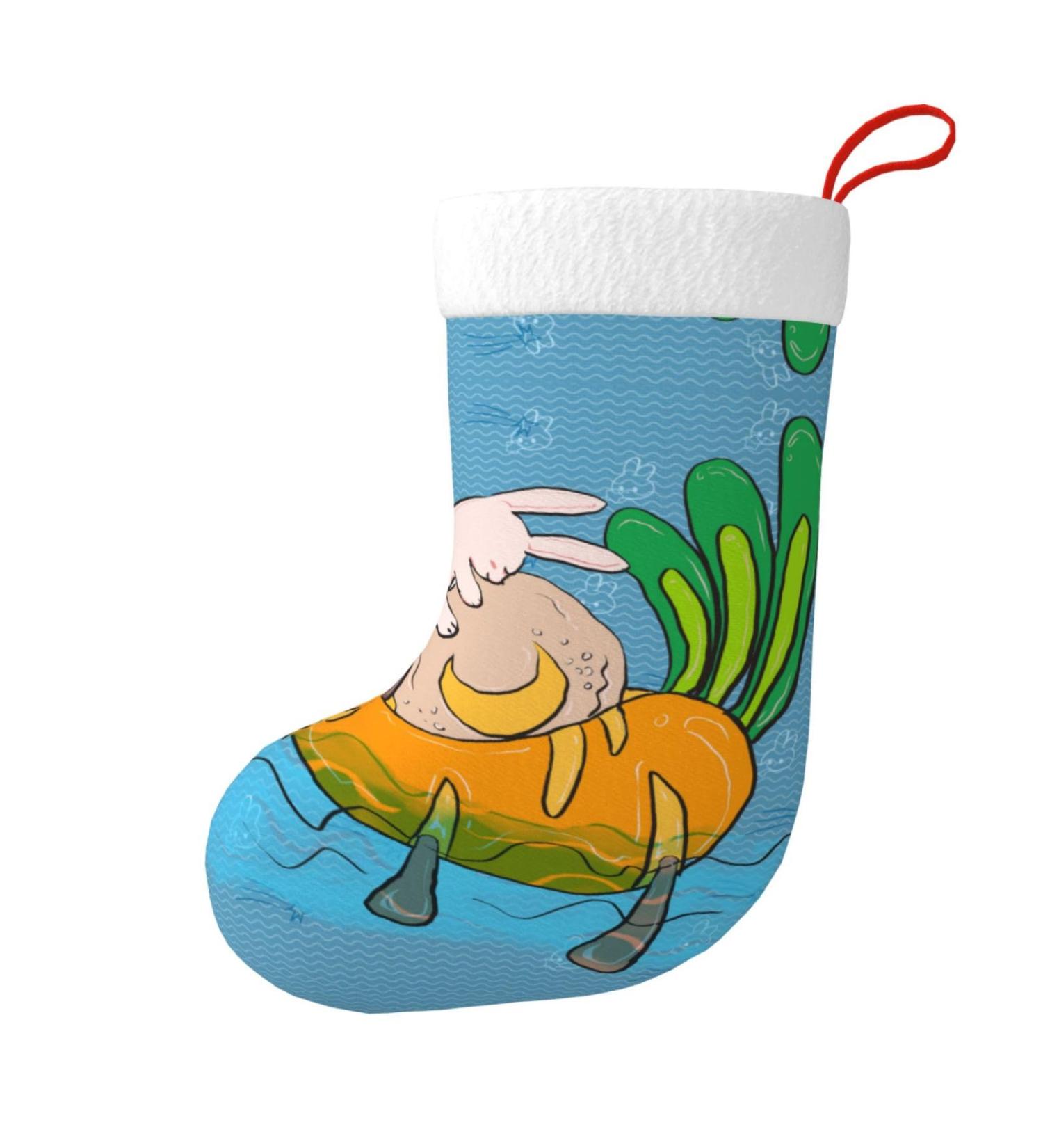 YYHHAOFA Sunflower Seeds and Rabbits Picture Christmas Decorative Stockings : Soft Light and Tactile Suitable for Christmas Holiday Party - Buy Online on GoSupps.com