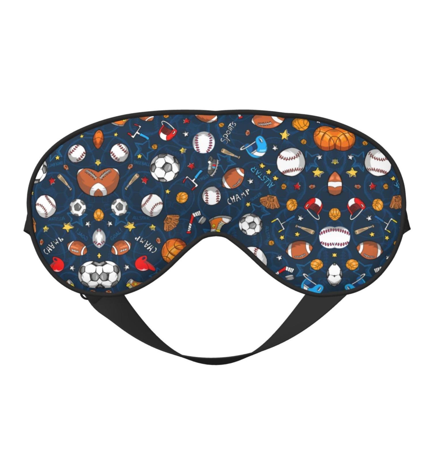 Sports Baseball Game Mask - Adjustable Soft Blindfold for Deep Sleep Travel & Meditation | Relaxation Essential - Buy Online on GoSupps.com