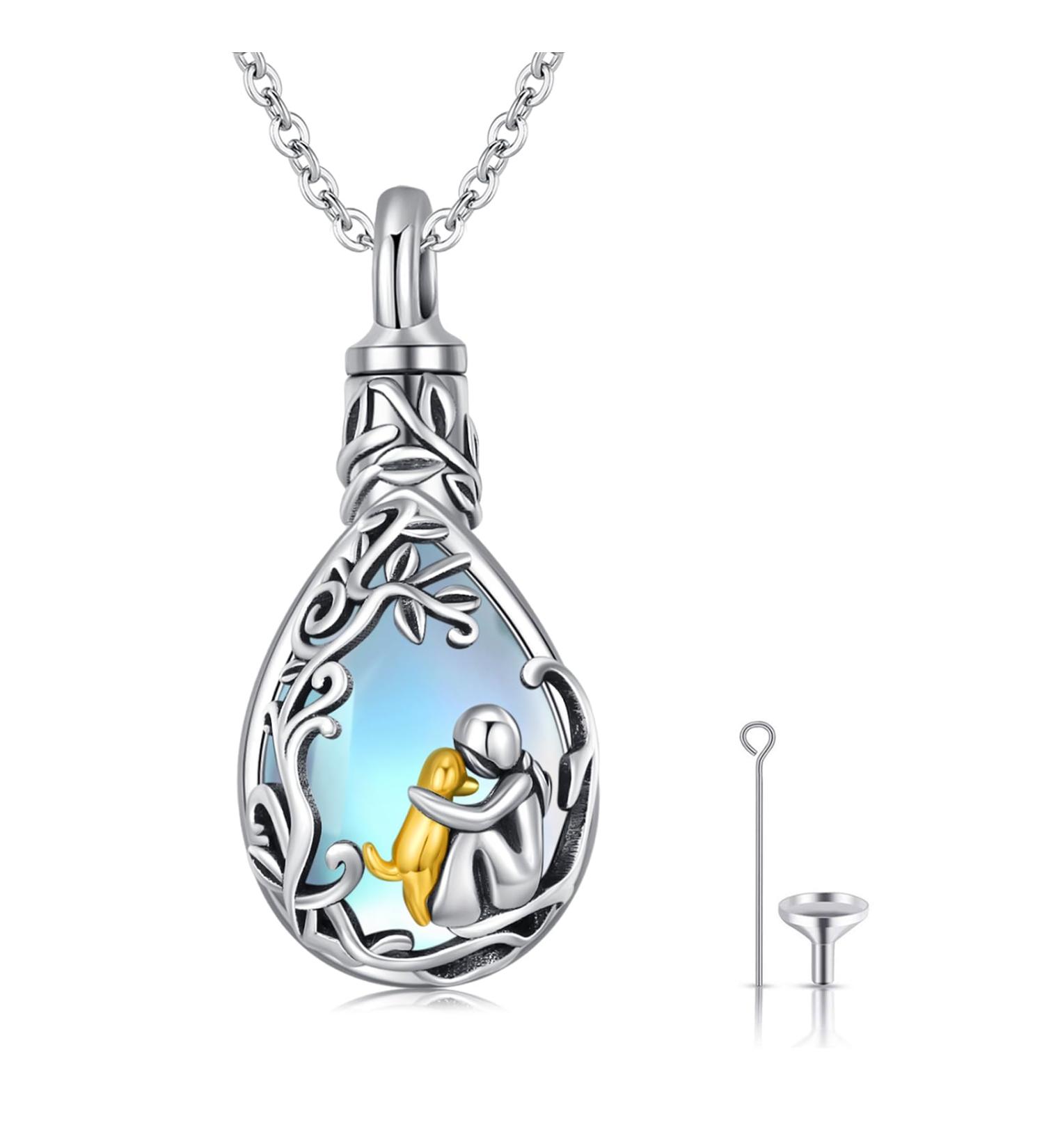 925 Sterling Silver Dog Pendant Necklace with Crystals - Chenghong Dog Chain Jewelry for Dog Lovers & Gifts for Women - Buy Online on GoSupps.com