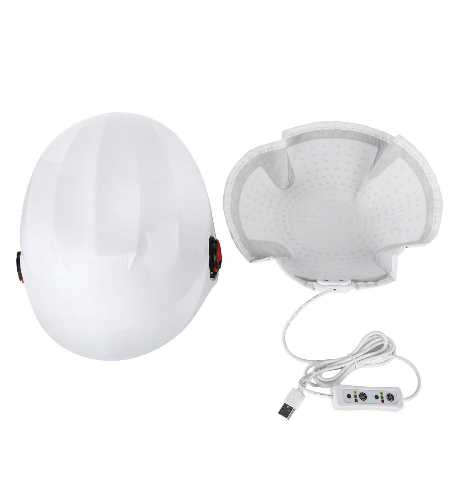 102Pcs Lamp Beads Hair Growth Helmet Red Light Men And Women Hair Growth Helmet White For With Adjustable 3 Gears - Buy Online on GoSupps.com