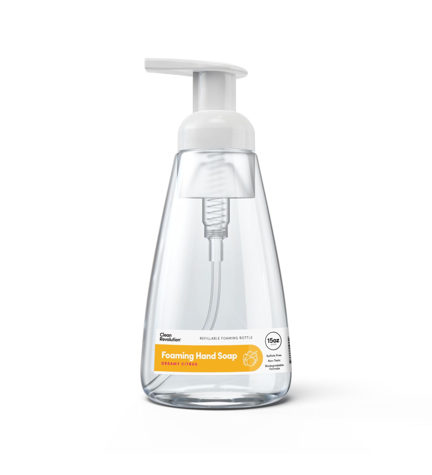 Clean Revolution Foaming Hand Soap Gentle Moisturizing Ready To Use Formula Real Essential Oils Gluten Free Dreamy Citrus 15 Fl Oz (Pack of 6) - Buy Online on GoSupps.com