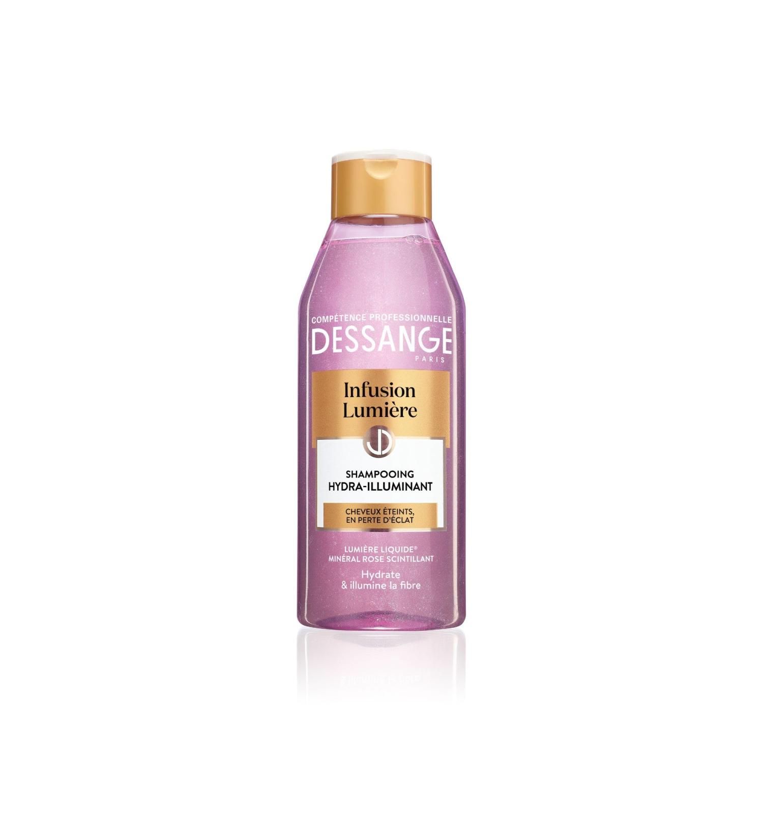 DESSANGE - Hydra-Illuminating Infusion Lumière Shampoo - Formula Enriched With Liquid Light & Opalescent Pink Mineral - Hydrates & Illuminates Without Weighing Down - For Dull Hair - 250 ml