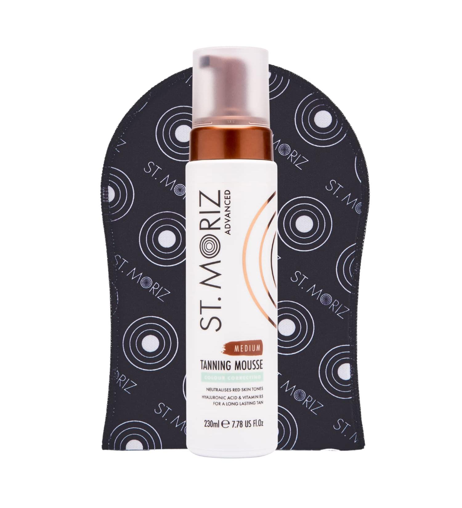 St Moriz Advanced Color Correcting Self Tanner Mousse - Medium Instant Foam for Face & Body | Streak Free & Long Lasting Self Tanning - 7.78 fl oz - Buy Online on GoSupps.com