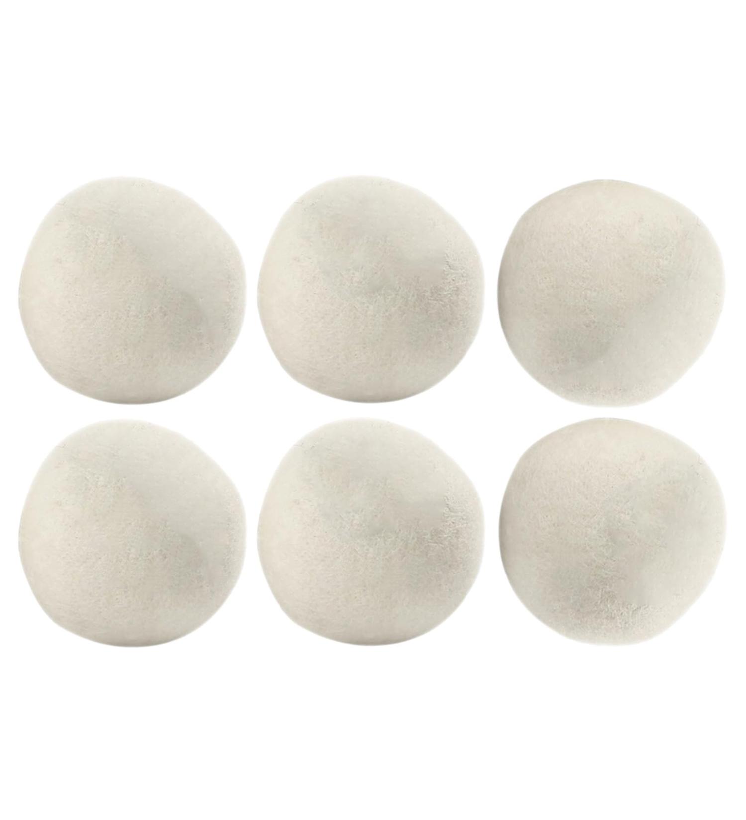 Efficient Laundry Drying Ball Quick Drying Laundry Ball Fabric Softener Wool Ball Wool Dryer Ball Set of 6pcs Quick Drying Solution - Buy Online on GoSupps.com