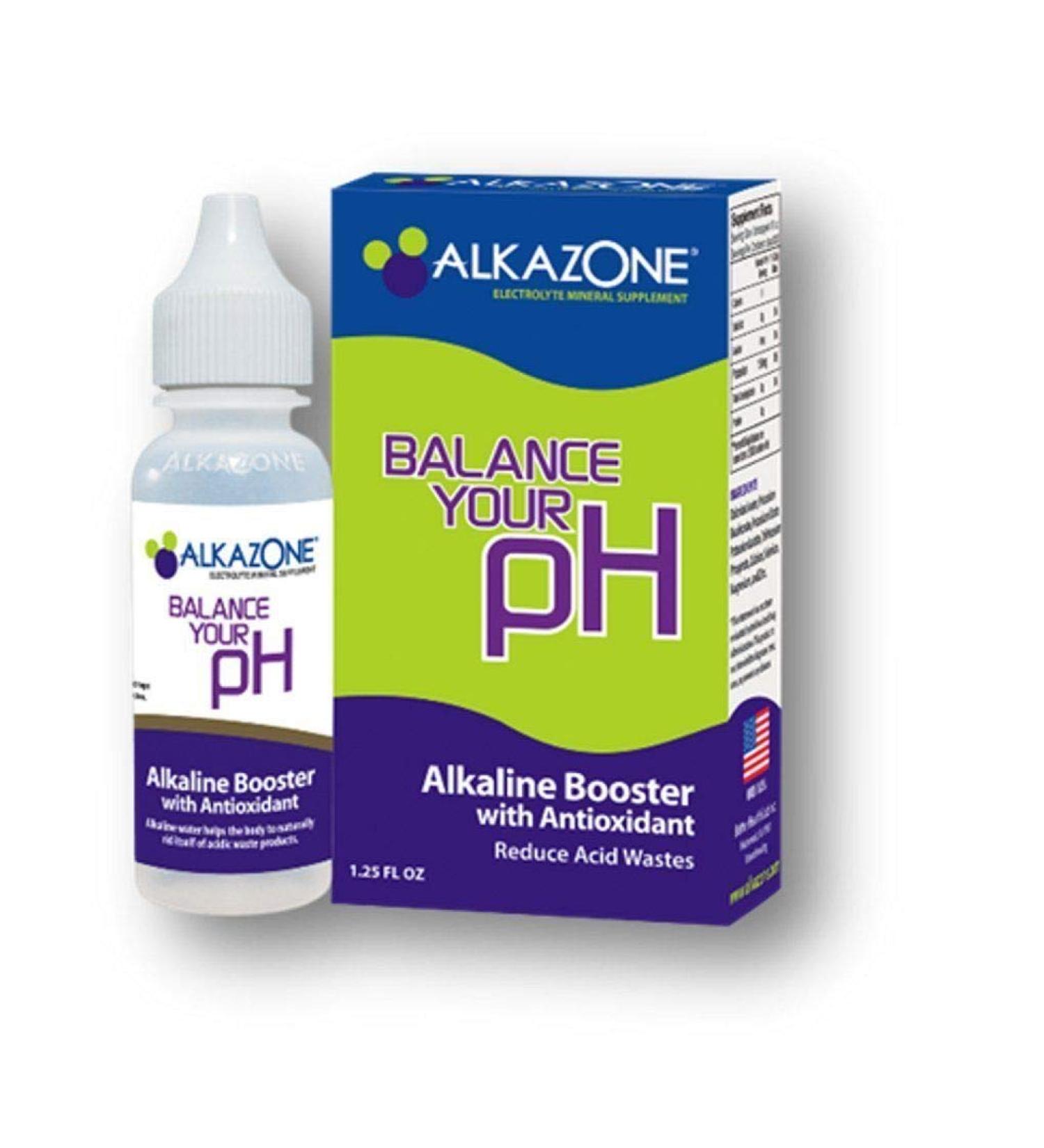 Alkazone pH Booster Drops with 25 Free SimplexHealth pH Test Strips - Buy Online on GoSupps.com