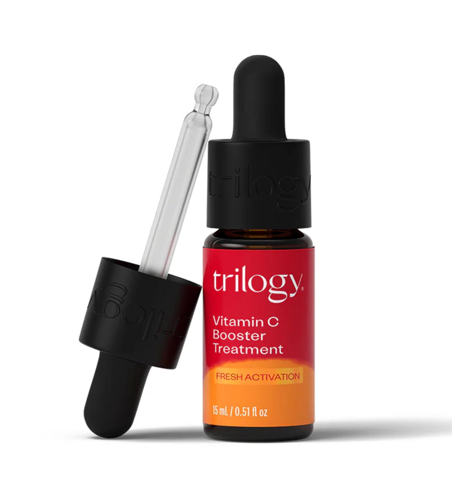 Trilogy Vitamin C Booster Treatment - Brightening Serum with Hyaluronic Acid | 0.51 fl oz | International Shipping Available - Buy Online on GoSupps.com