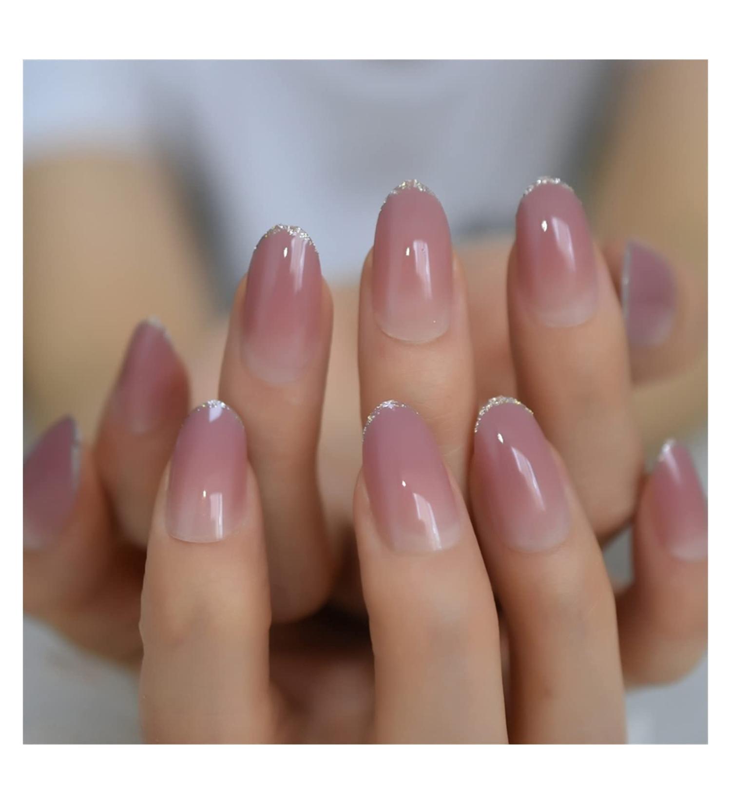 Zhi Zhi Short Round Fake Nails Black And White Lines | Professional Nail Art for Students & Office Ladies - L5656 - Buy Online on GoSupps.com