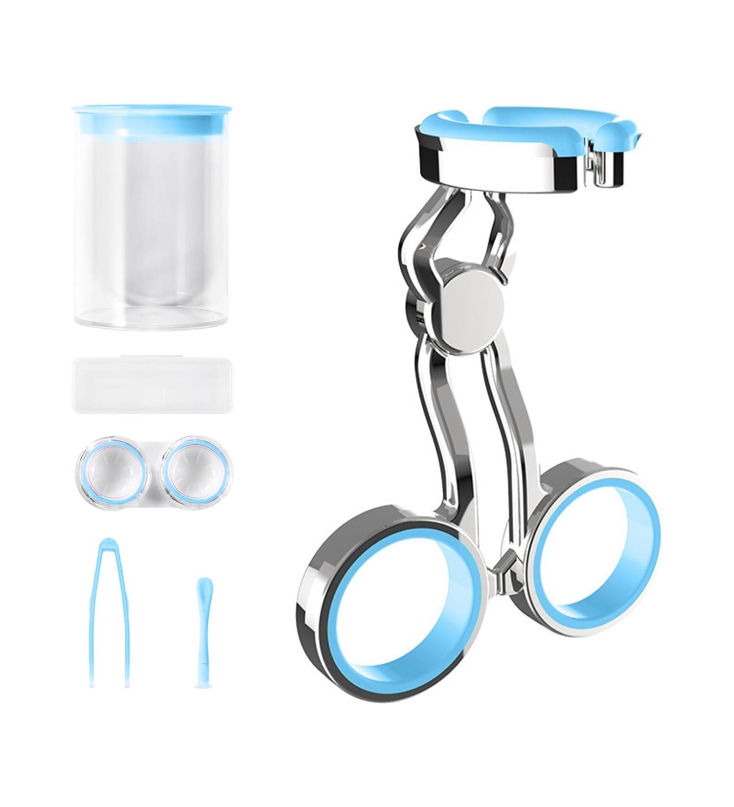 bephible Contact Lens Insertion Tool Nail-friendly Tools Aid Set Silicone Center Axis Control Comfortable Handle Hygienic Convenient Blue - Buy Online on GoSupps.com
