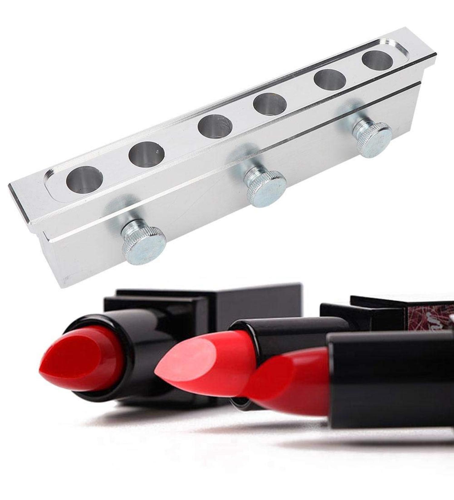 DIY Lipstick Mold Kit - 12.1mm Aluminum Alloy 6 Holes Versatile Lip Balm & Cosmetic Form - Perfect for Creative Lipstick Production! - Buy Online on GoSupps.com