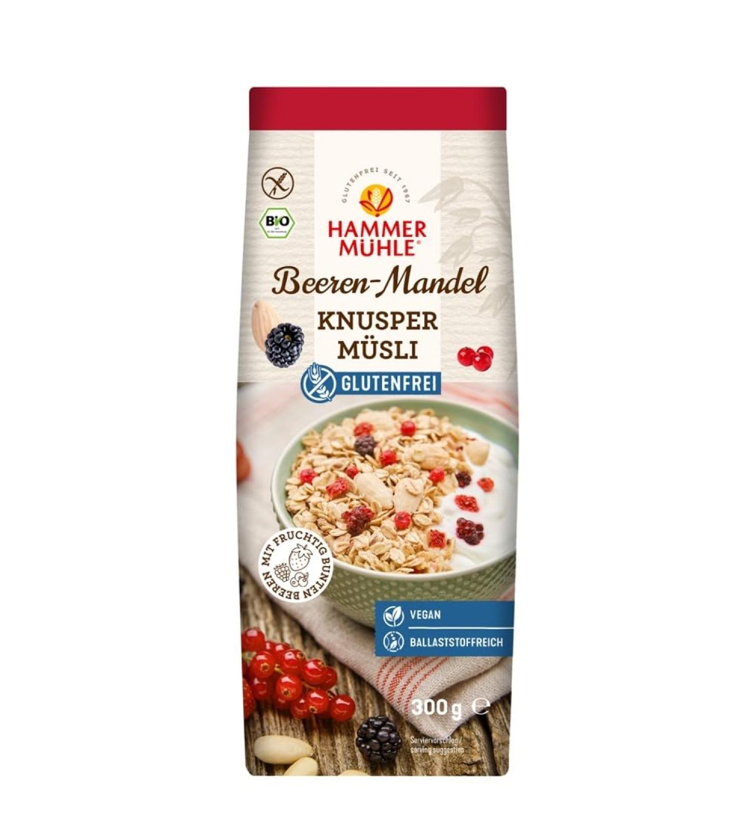 Hammermühle Croustillant céréales et amandes sans gluten, 300 g