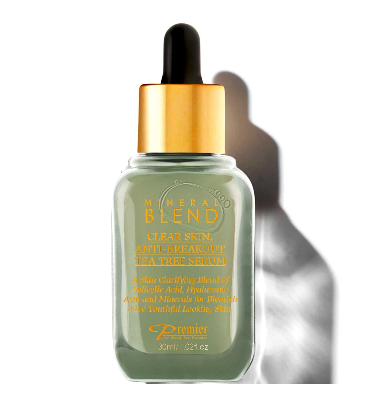 Clear Skin Anti-Breakout Tea Tree Serum with Vitamin C & Salicylic Acid - Blemish-Free Youthful Skin | 1.02 Fl. Oz - Buy Online on GoSupps.com