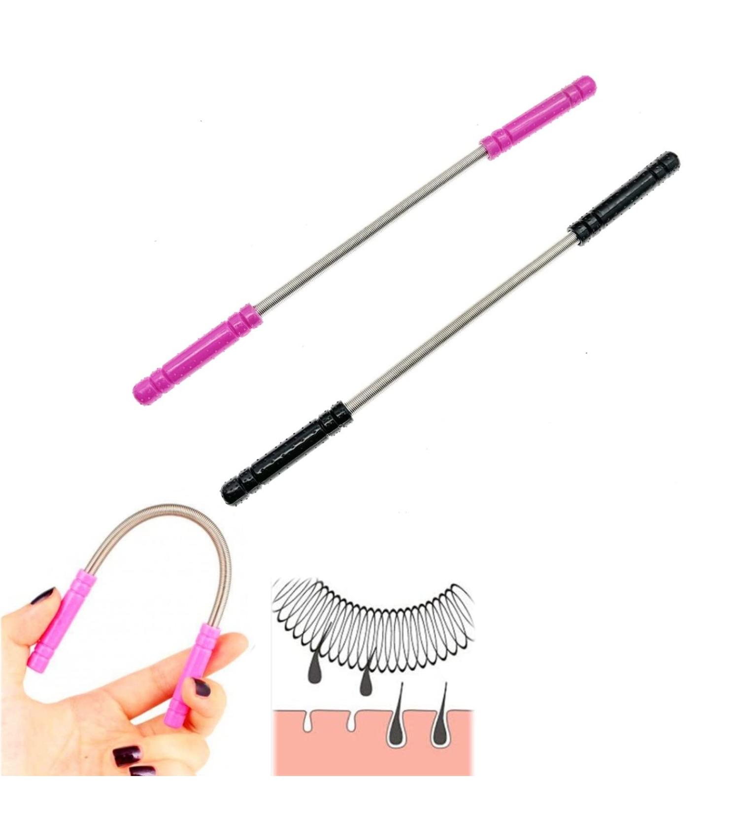 JZK 2X Facial Hair Remover Tool for Women and Men - Spring Threading Tool for Face, Upper Lip, and Eyebrows - Manual Facial Epilator for Flawless Hair Removal - Buy Online on GoSupps.com