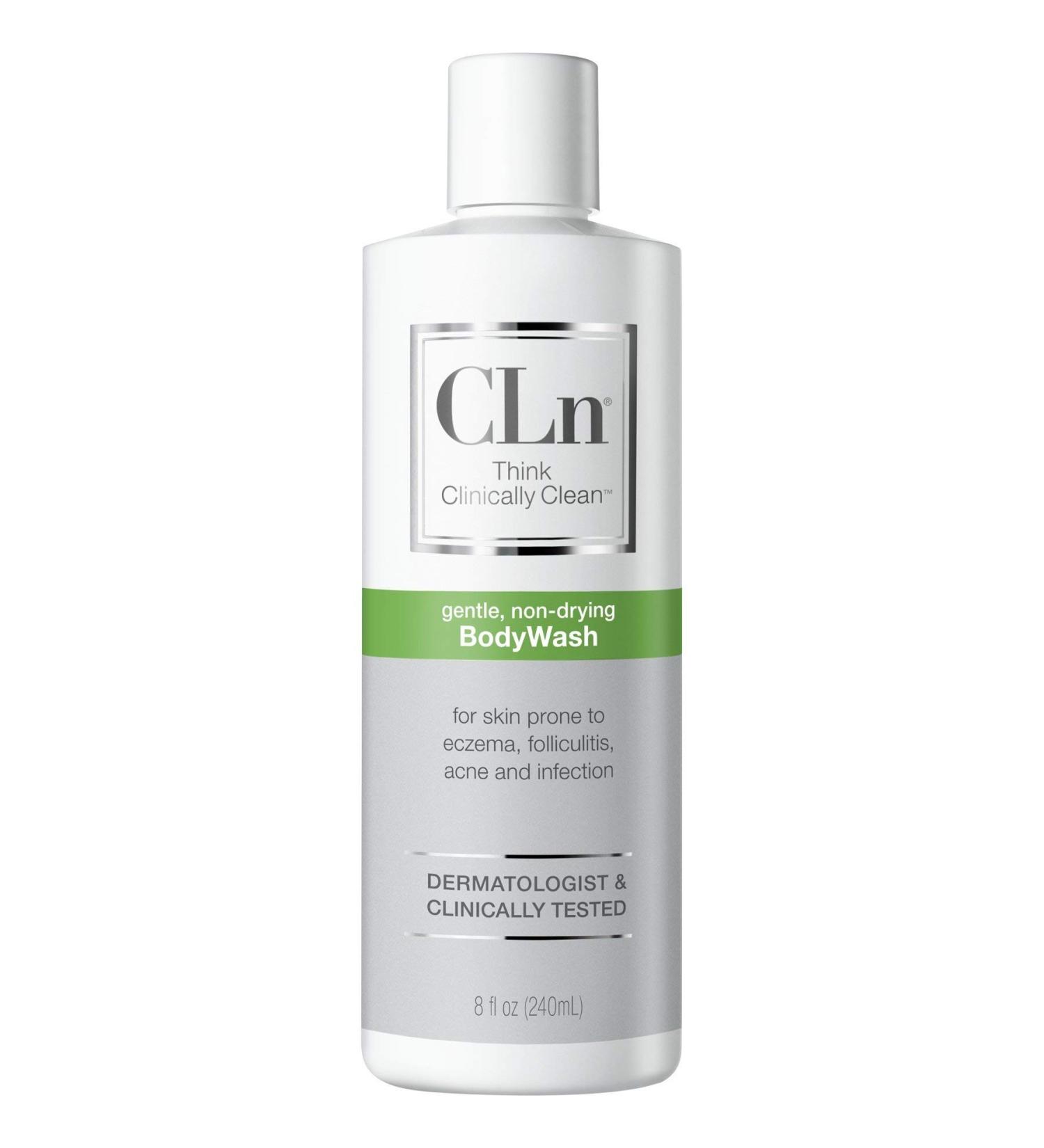 CLn BodyWash - Moisturizing Body Wash for Eczema, Dermatitis, Acne & Folliculitis - 8 fl oz - Buy Online on GoSupps.com