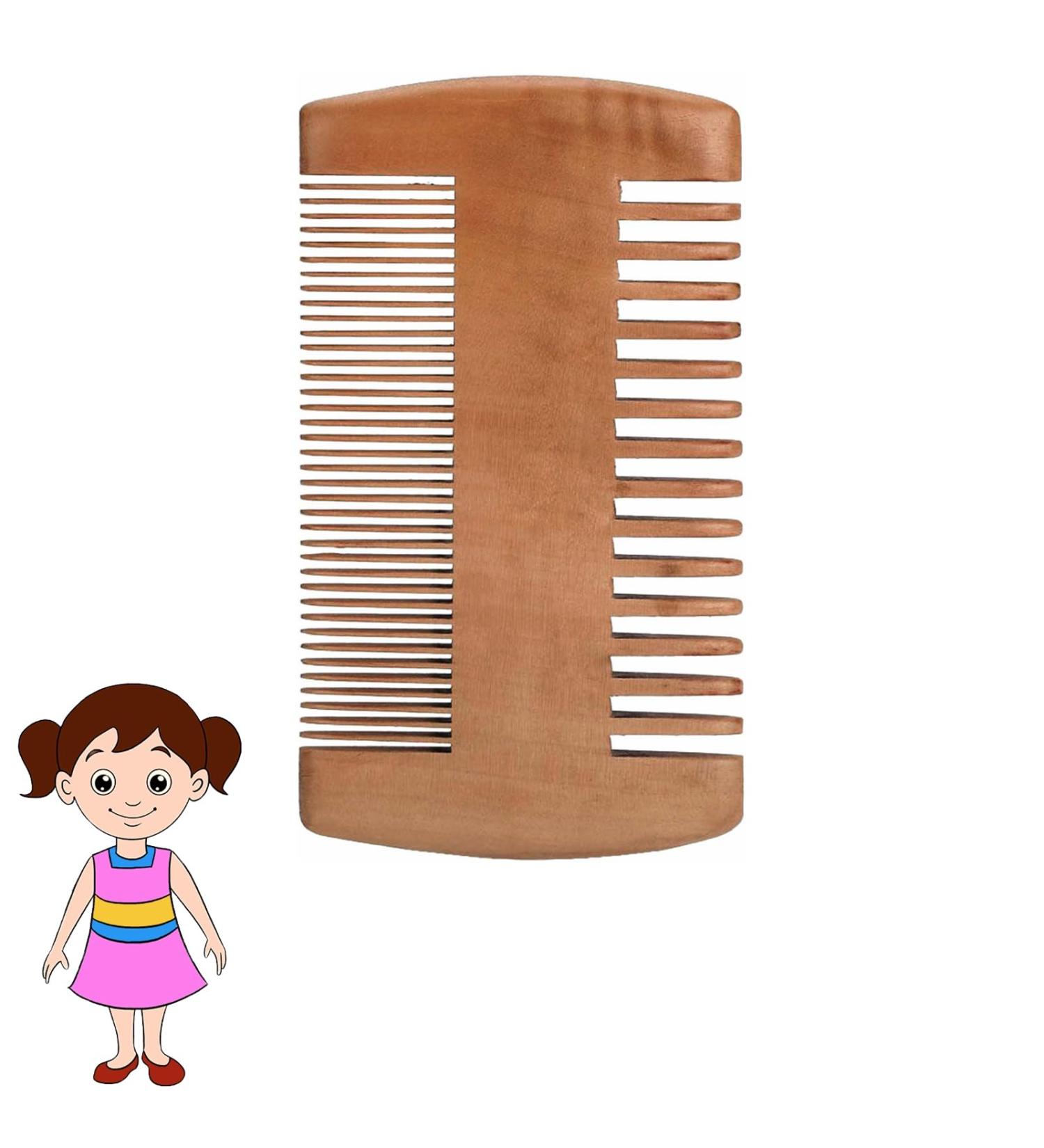 Men's Sandalwood Beard Comb - Anti-Static Moustache & Labour Comb - Buy Online on GoSupps.com