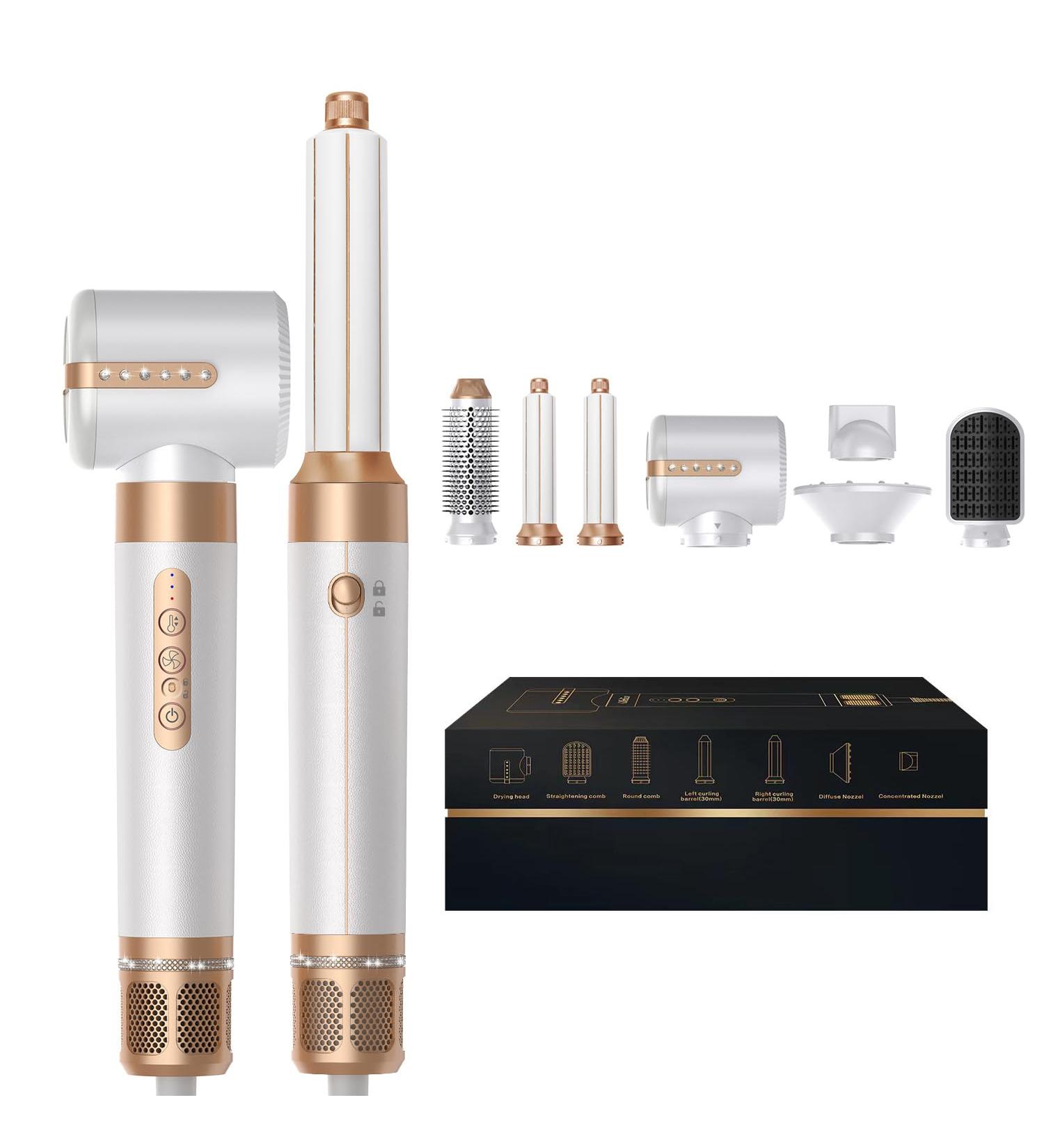 7 in 1 Multistyler Hair Tools - High Speed Blow Dryer & Curling Wand | Coanda Tech Hair Styling Brush & Volumizer - Buy Online on GoSupps.com
