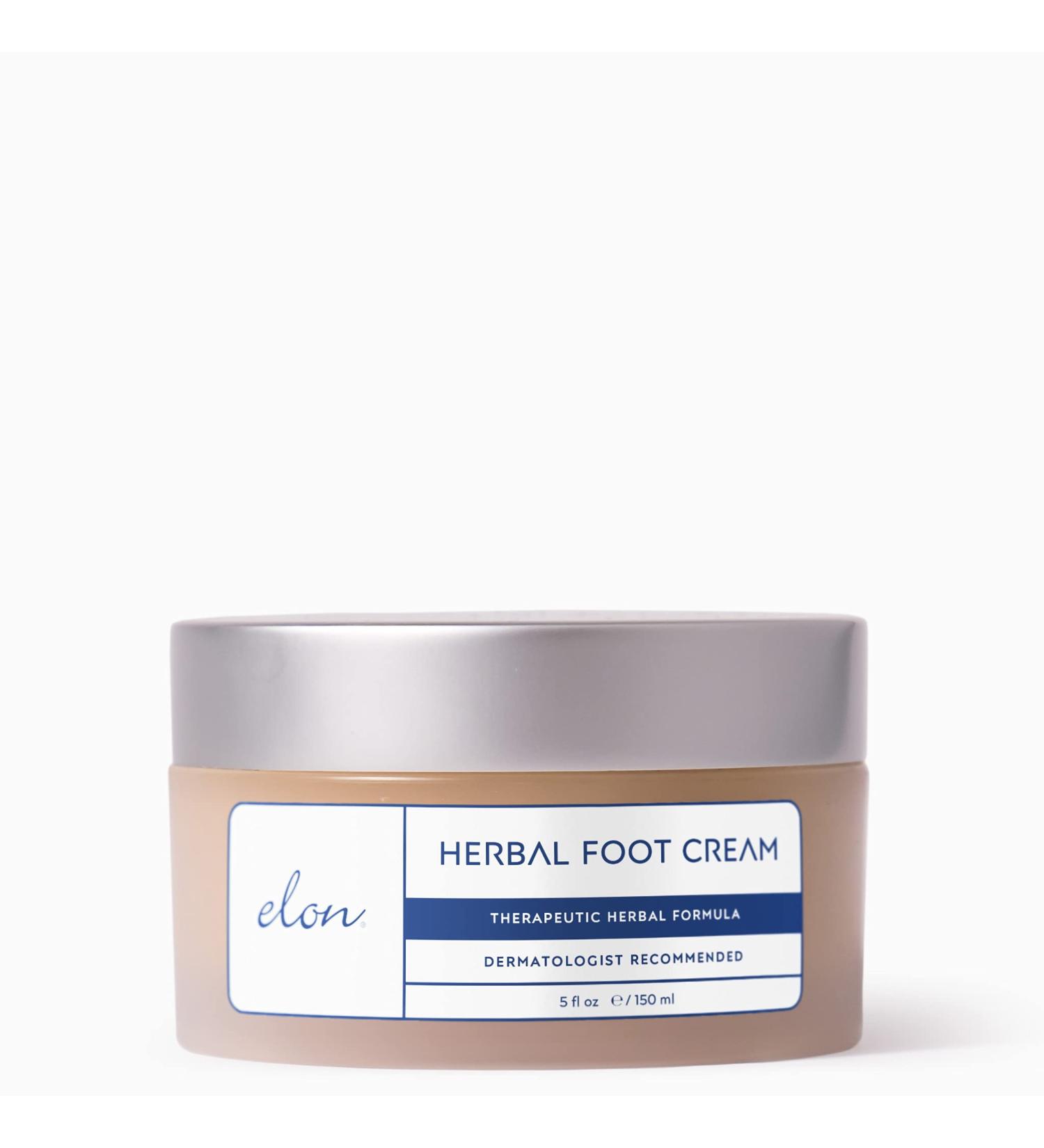 Elon Herbal Foot Cream - Hydrating Healing Formula with Vitamin E & Green Tea Extract - 5 oz. (Pack of 1) - Buy Online on GoSupps.com