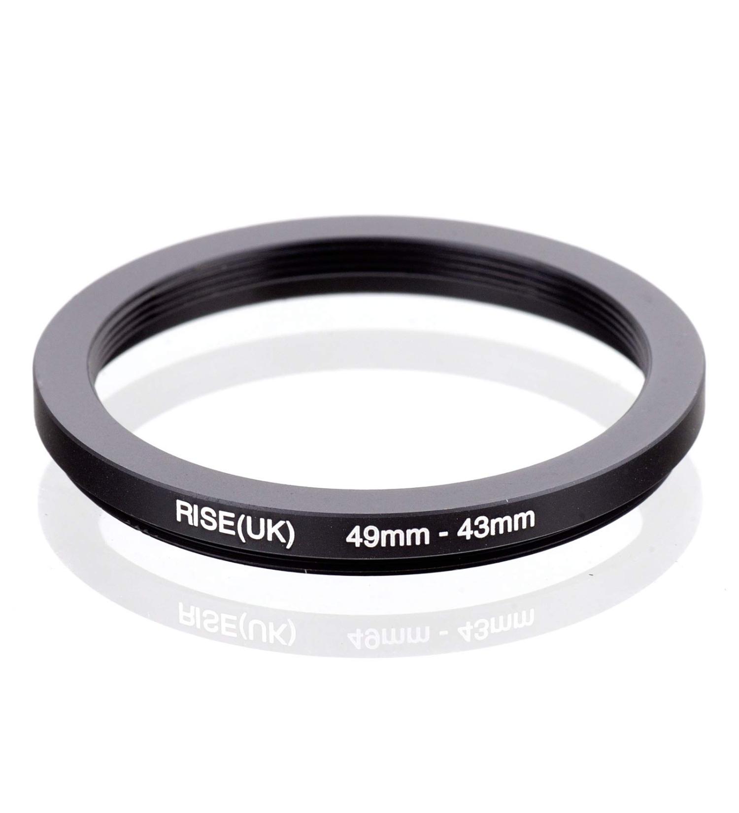 Rise(UK) Step Down Filter Ring Adapter (49mm-43mm) for Seamless Lens Compatibility - Buy Online on GoSupps.com