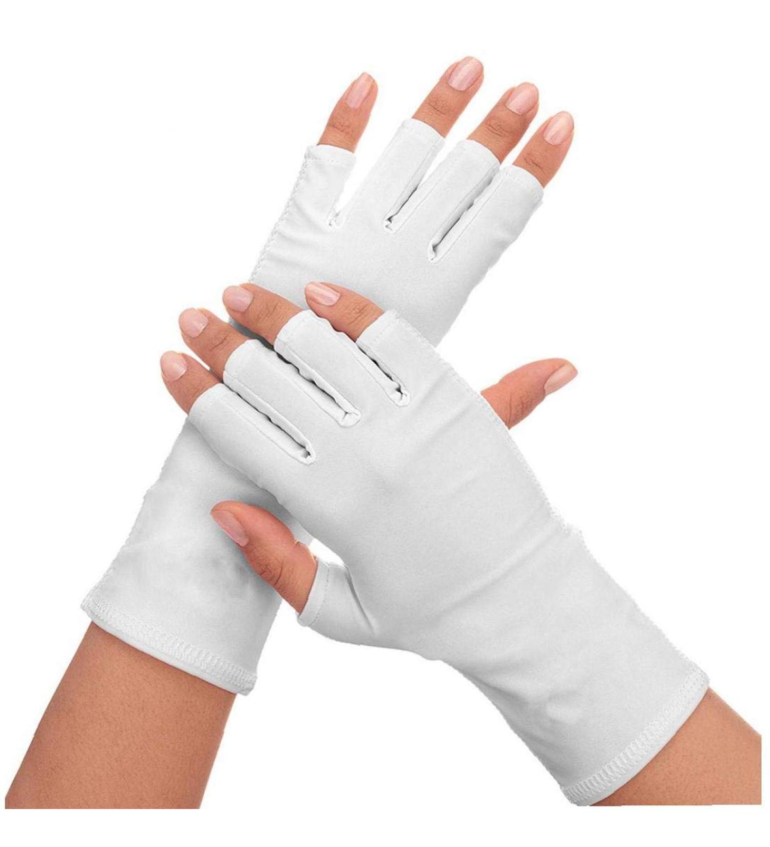 Nail UV Shield Gloves - Anti-UV Sunblock Protective Driving & Manicure Gloves | 1 Pair - Buy Online on GoSupps.com