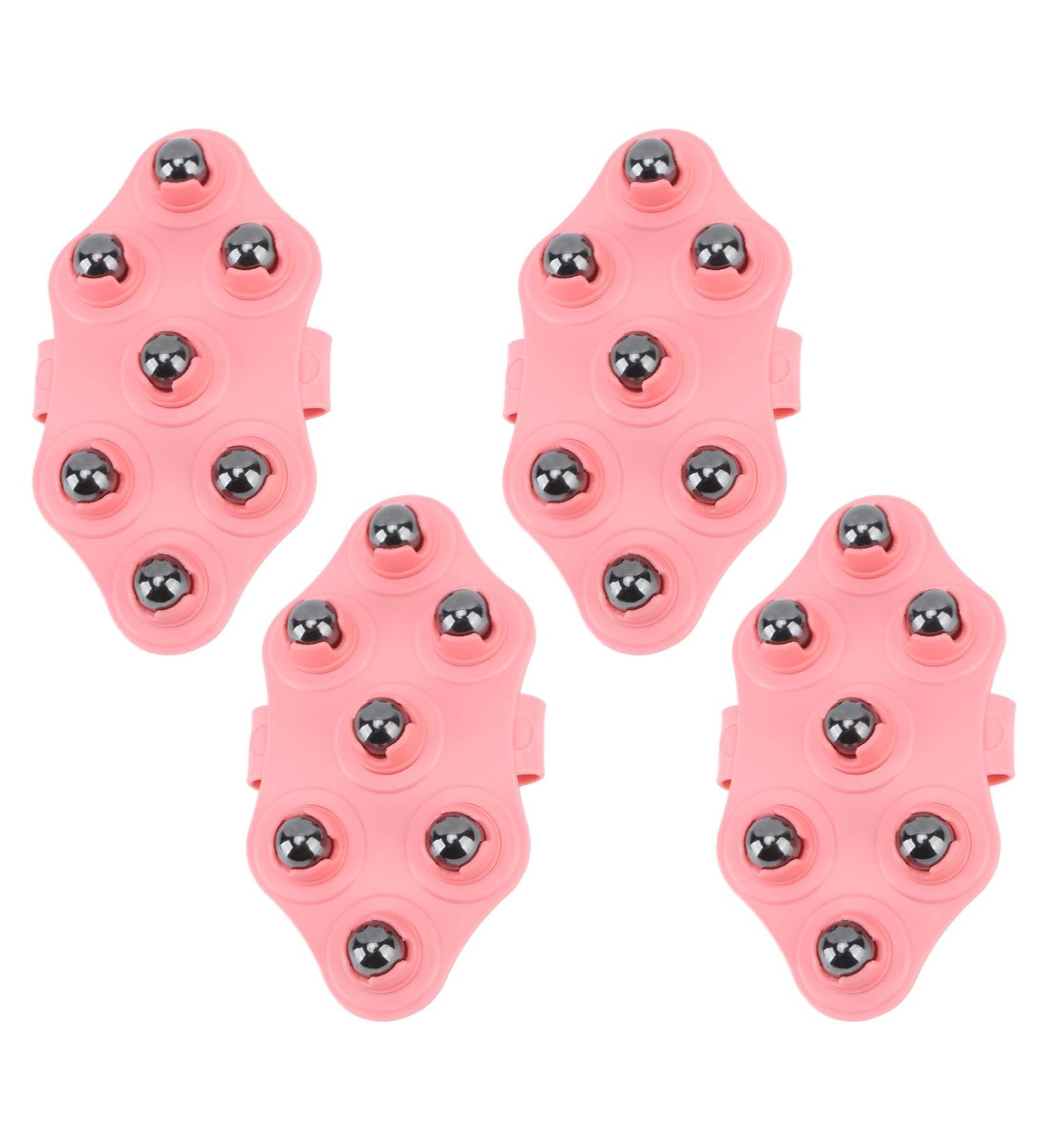 4-Piece Shaped Massage Shoe Set with 7 Magnetic Roller Balls - Palm-Shaped Hand Massager for Muscle Neck Foot Shoulder & Leg Relief - International Shipping Available - Buy Online on GoSupps.com