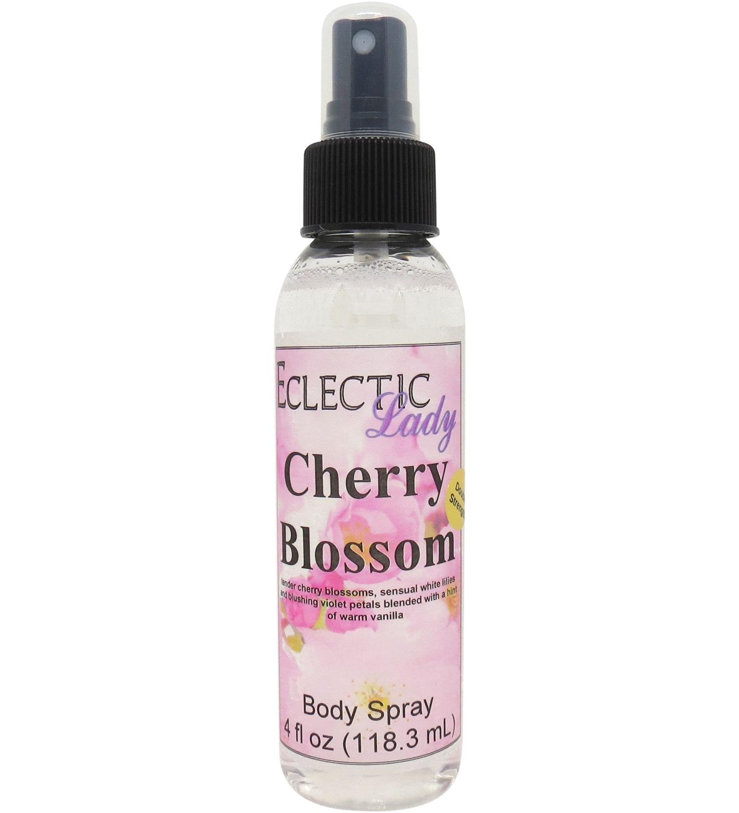 Cherry Blossom Body Spray (Double Strength) 4 ounces Body Mist for Women with Clean Light & Gentle Fragrance Long Lasting Perfume with Comforting Scent for Men & Women Cologne with Soft Subtle 4 Fluid Ounces (Double Strength) - Buy Online on GoSupps.com