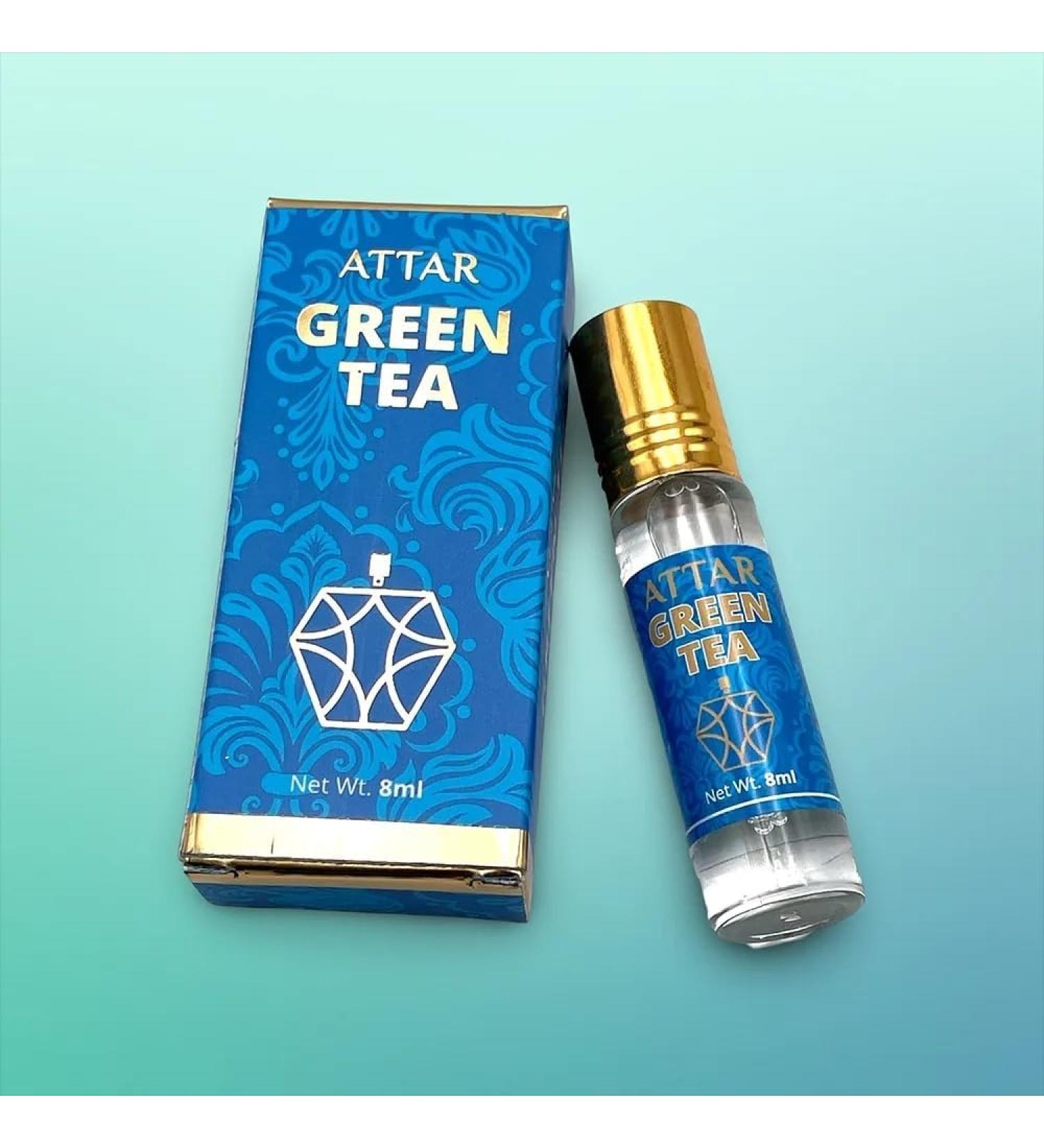 Green Tea Natural Perfume Oil Attar For long Lasting With Easy Apply Roll On For Men And Women - 8 ML (Pack Of 1) - Buy Online on GoSupps.com