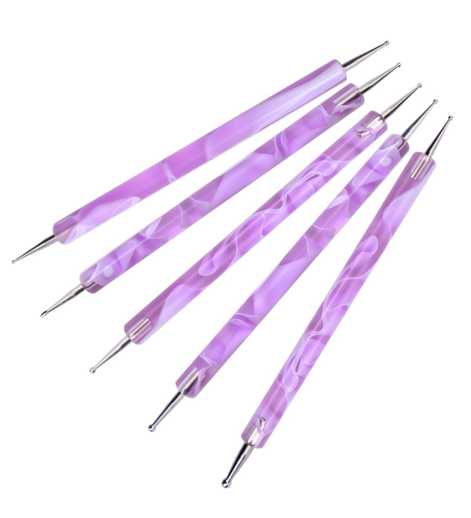5PCS Nail Dotting Pen Set for Nail Art & Sculpting (Purple) - Jinlaili - Buy Online on GoSupps.com