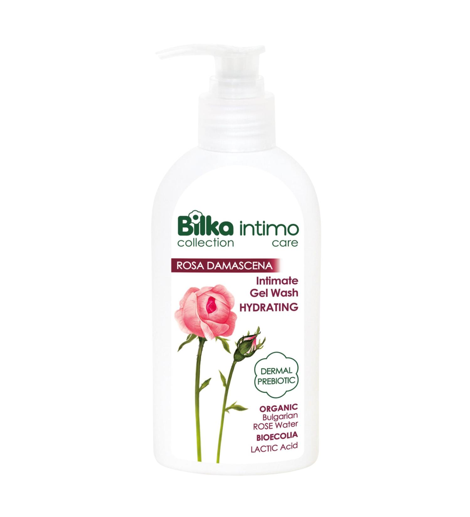 Buy Bilka Pink Damascena Intimate Washing Gel - Moisturizing Care with Organic Bulgarian Rose Water | 200ml - Buy Online on GoSupps.com