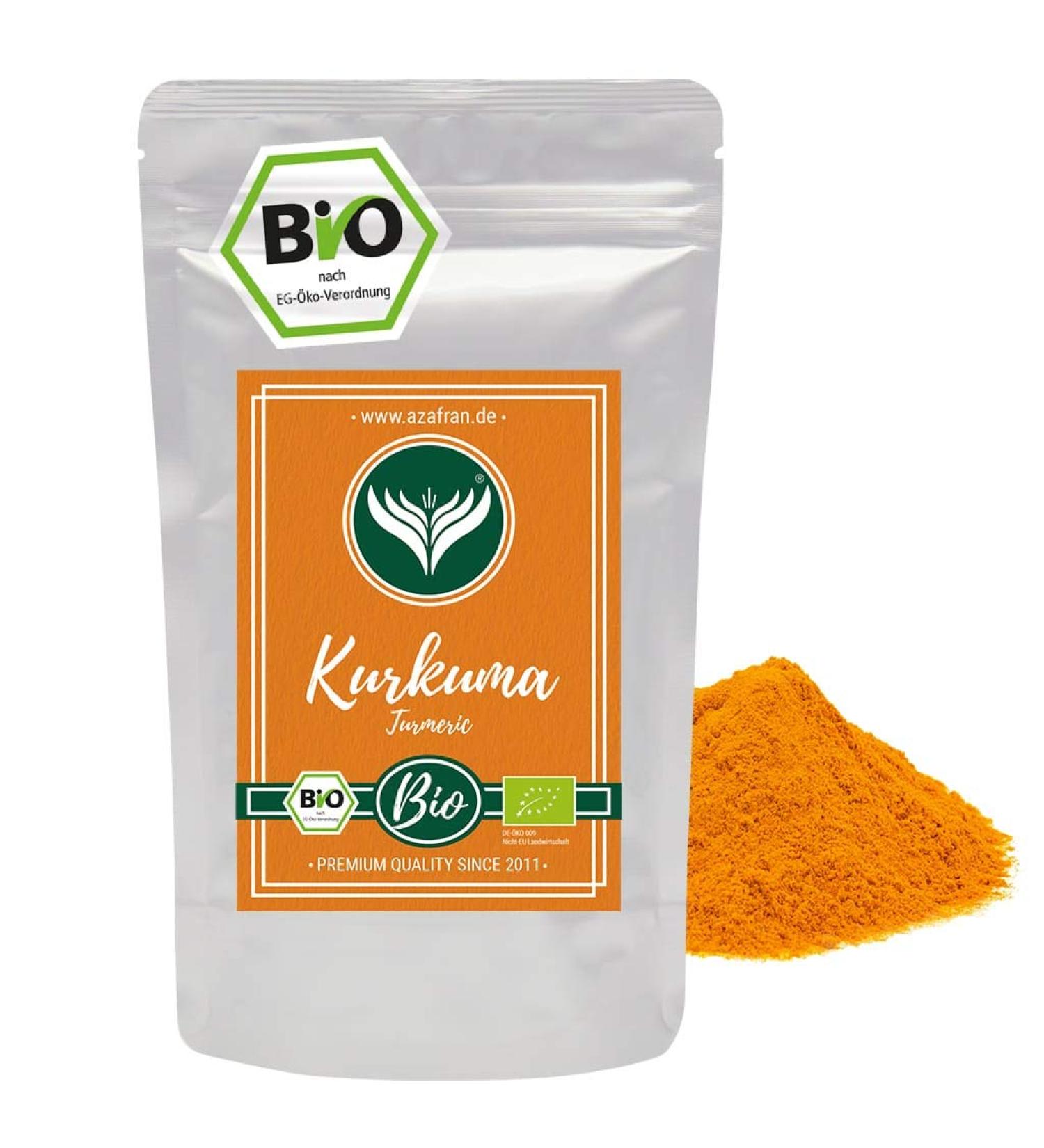 Buy Azafran ORGANIC Turmeric Powder 250g - Premium Curcuma Root for International Shipping - Buy Online on GoSupps.com