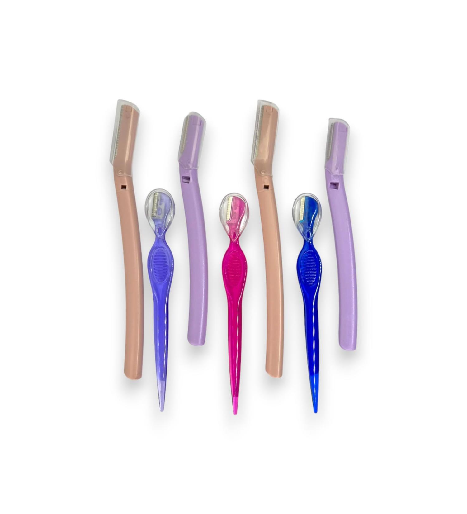 7 Pc Eyebrow Kit - Unisex Brow Grooming & Dermaplaning Tools - 4 Razors & 3 Precision Shapers for Perfect Eyebrows - Buy Online on GoSupps.com