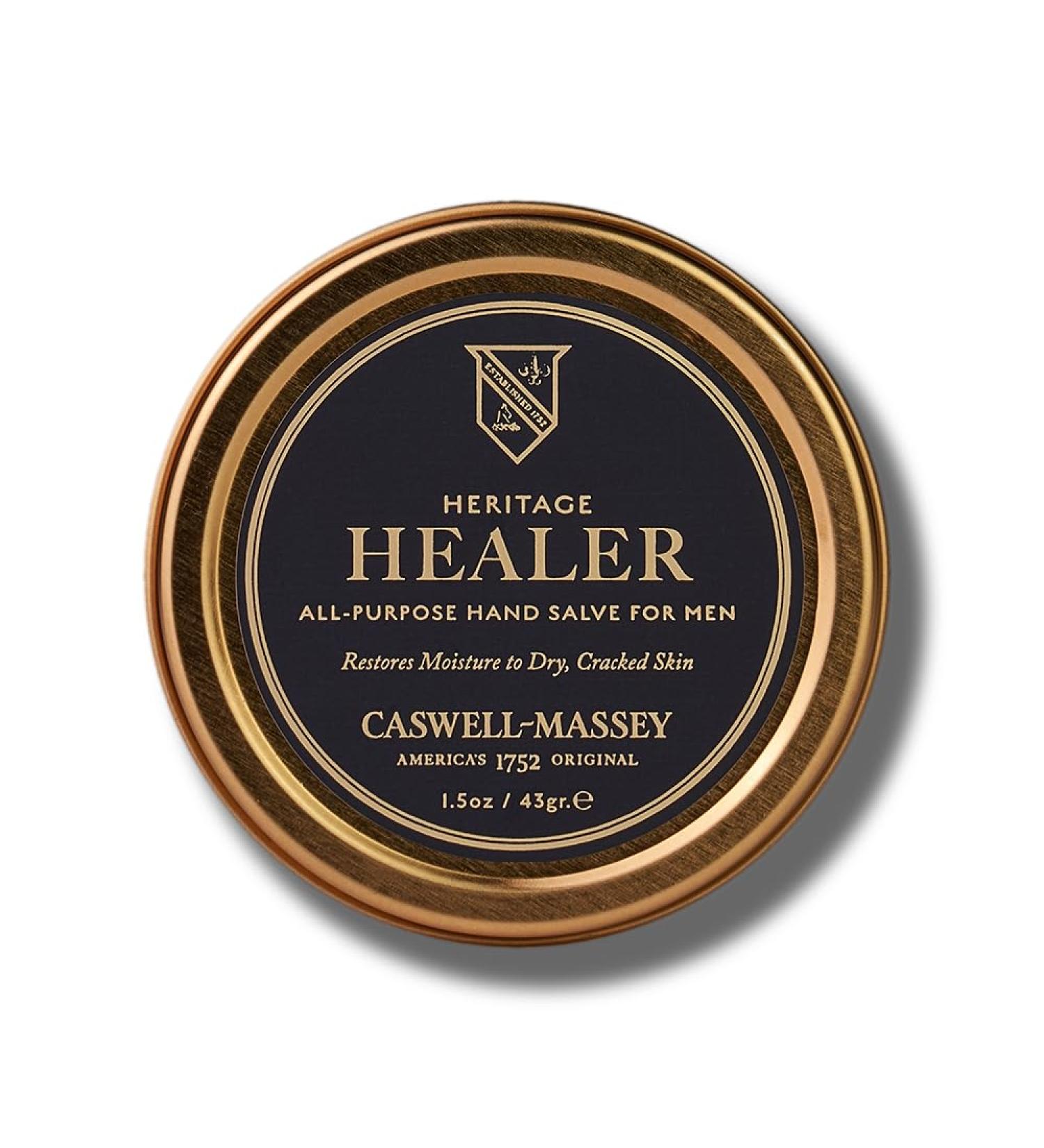 Caswell-Massey Healer All-Purpose Salve | Soothing Hand Cream with Beeswax & Essential Oils for Hands Cuticles & Lips - 1.5 Oz - Buy Online on GoSupps.com