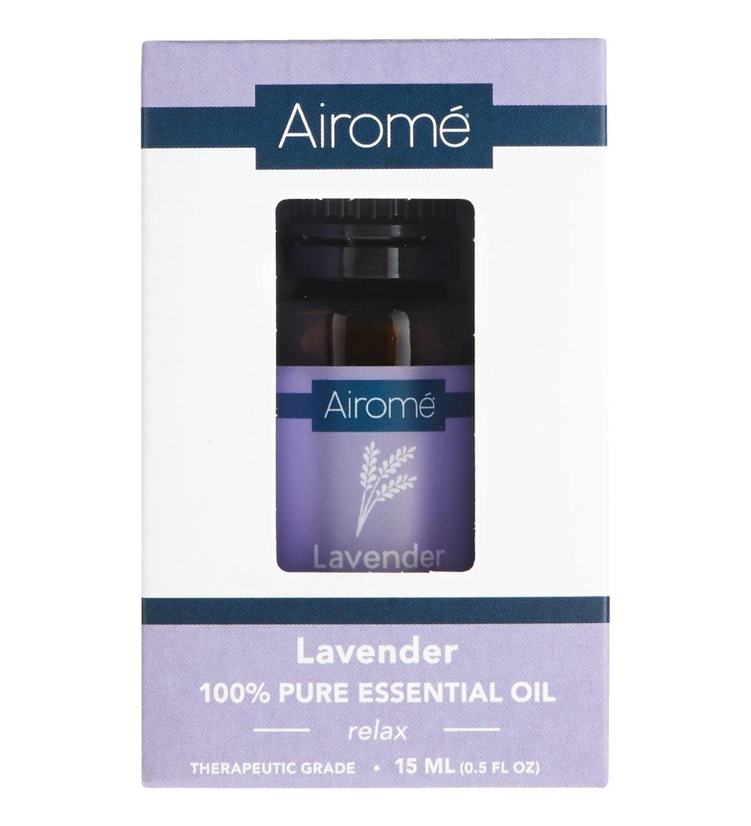 Airom Lavender 100% Pure Therapeutic Grade Essential Oils| 15ml Amber Glass Bottle