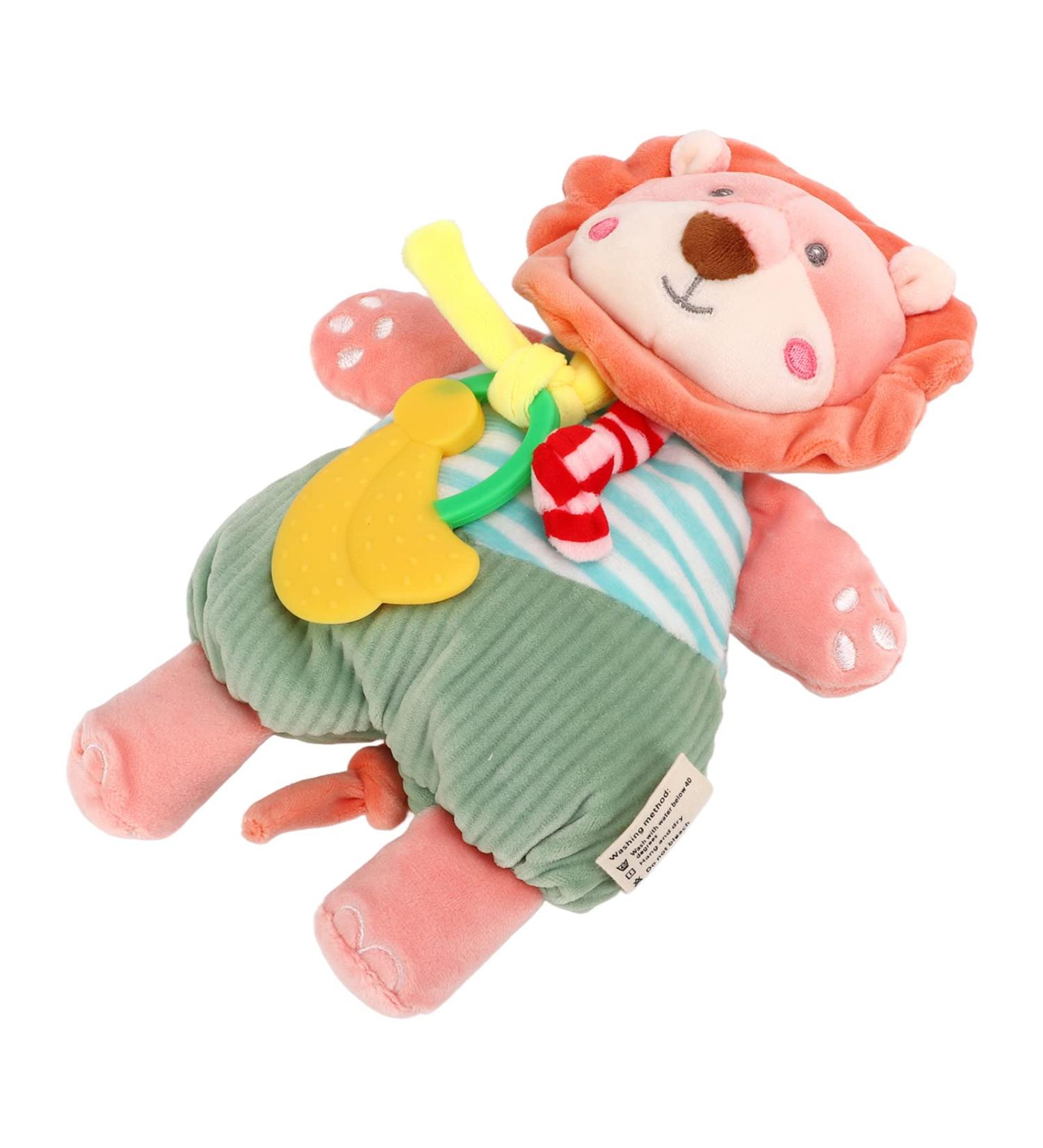 Baby Teether Toy | Super Soft Spandex Lion Teether for Newborns | Early Education at Home - Buy Online on GoSupps.com