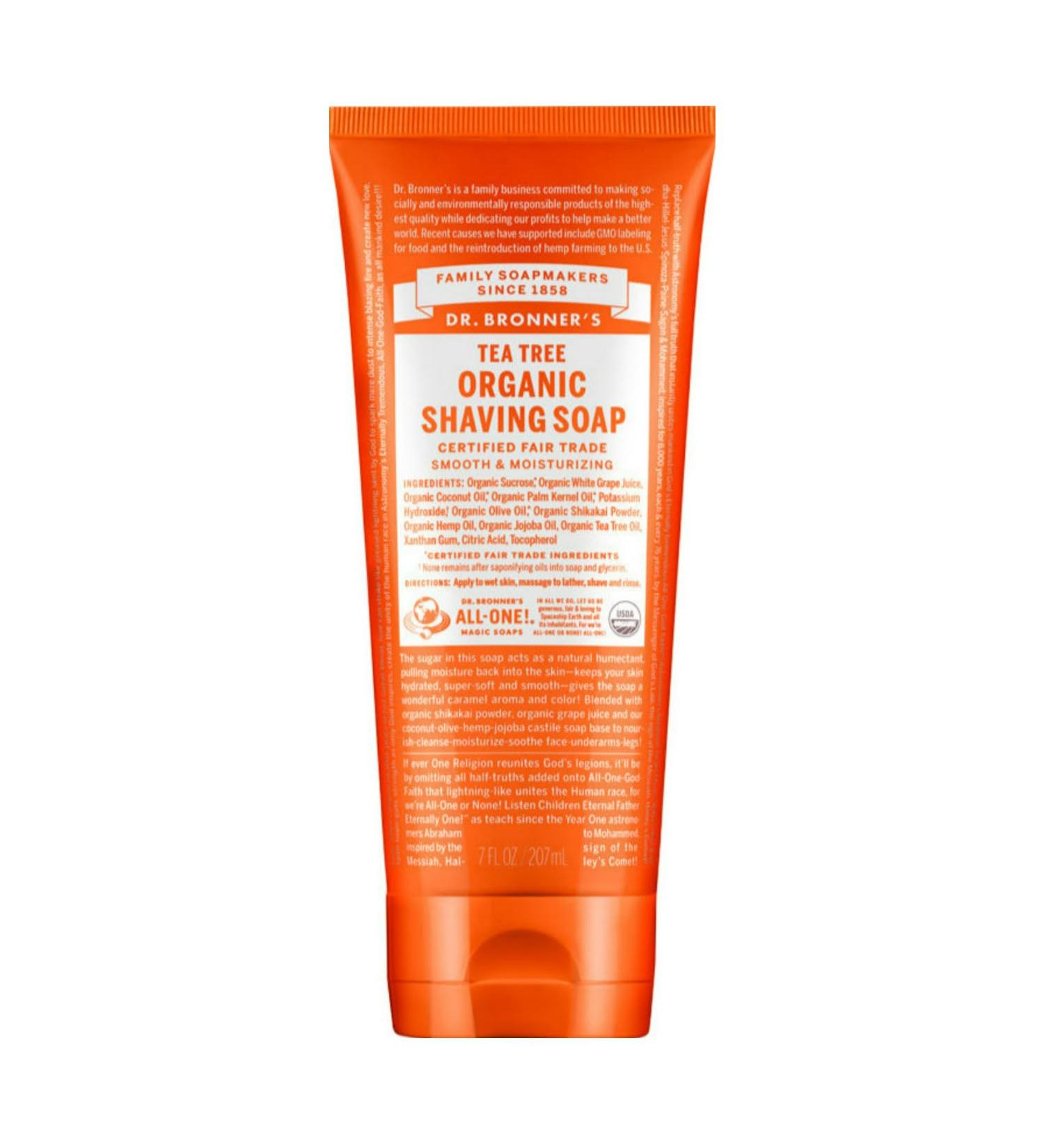 Dr. Bronner's Tea Tree Soap 7 oz | Organic Made with Fair Trade Ingredients | Ship Internationally - Buy Online on GoSupps.com