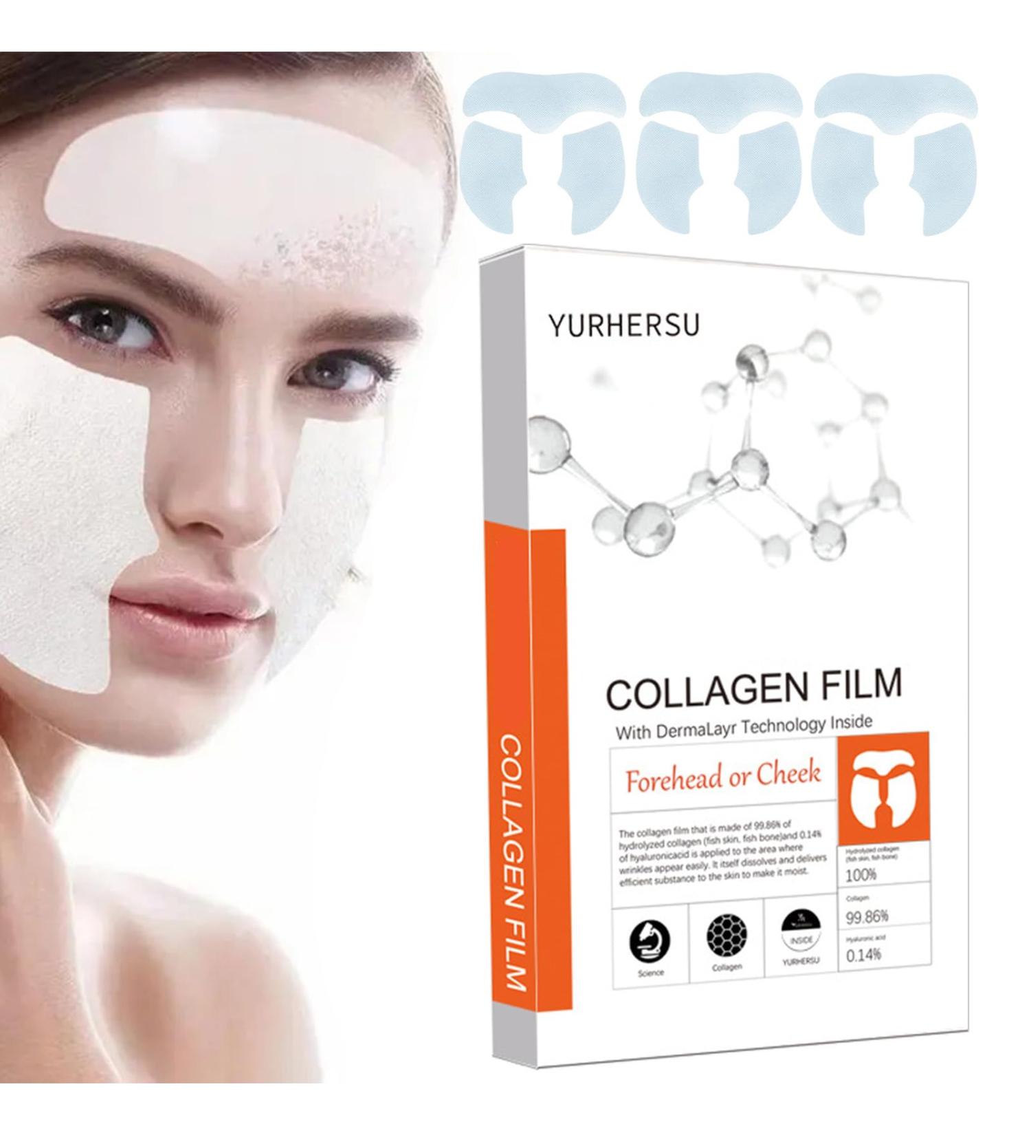 Highprime Collagens Film Collagens Film For Face Collagens Film Solubility Melting Collagens Film Anti-Aging Firming Moisturizing And Hydrating For All Skin Types Sensitive Dry And Oily Skin - Buy Online on GoSupps.com