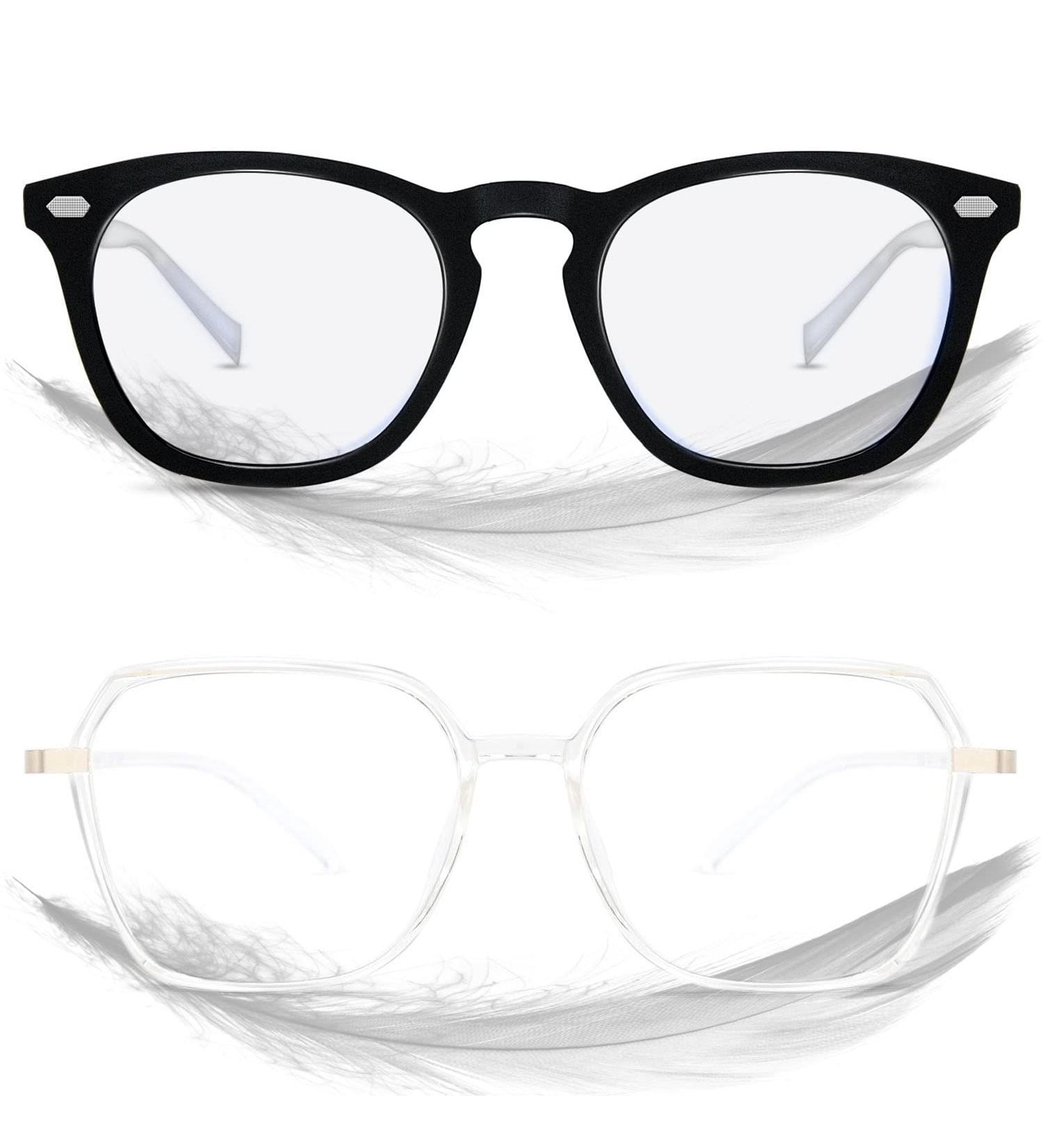 ROCKNIGHT Blue Light Blocking Glasses for Computer & Phone - Transparent Silver - Protect Your Eyes While You Work & Play - Buy Online on GoSupps.com