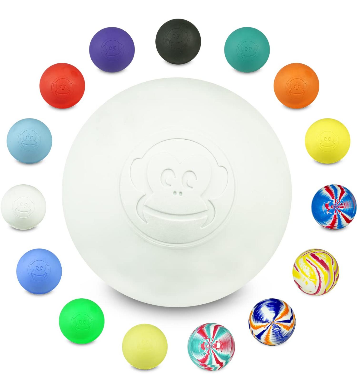 Captain Lax Massageball Original - Hard Rubber Lacrosse Ball for Trigger Point & Fascia Massage | 6x6 cm | Available in Various Colors | Perfect for CrossFit - Buy Online on GoSupps.com