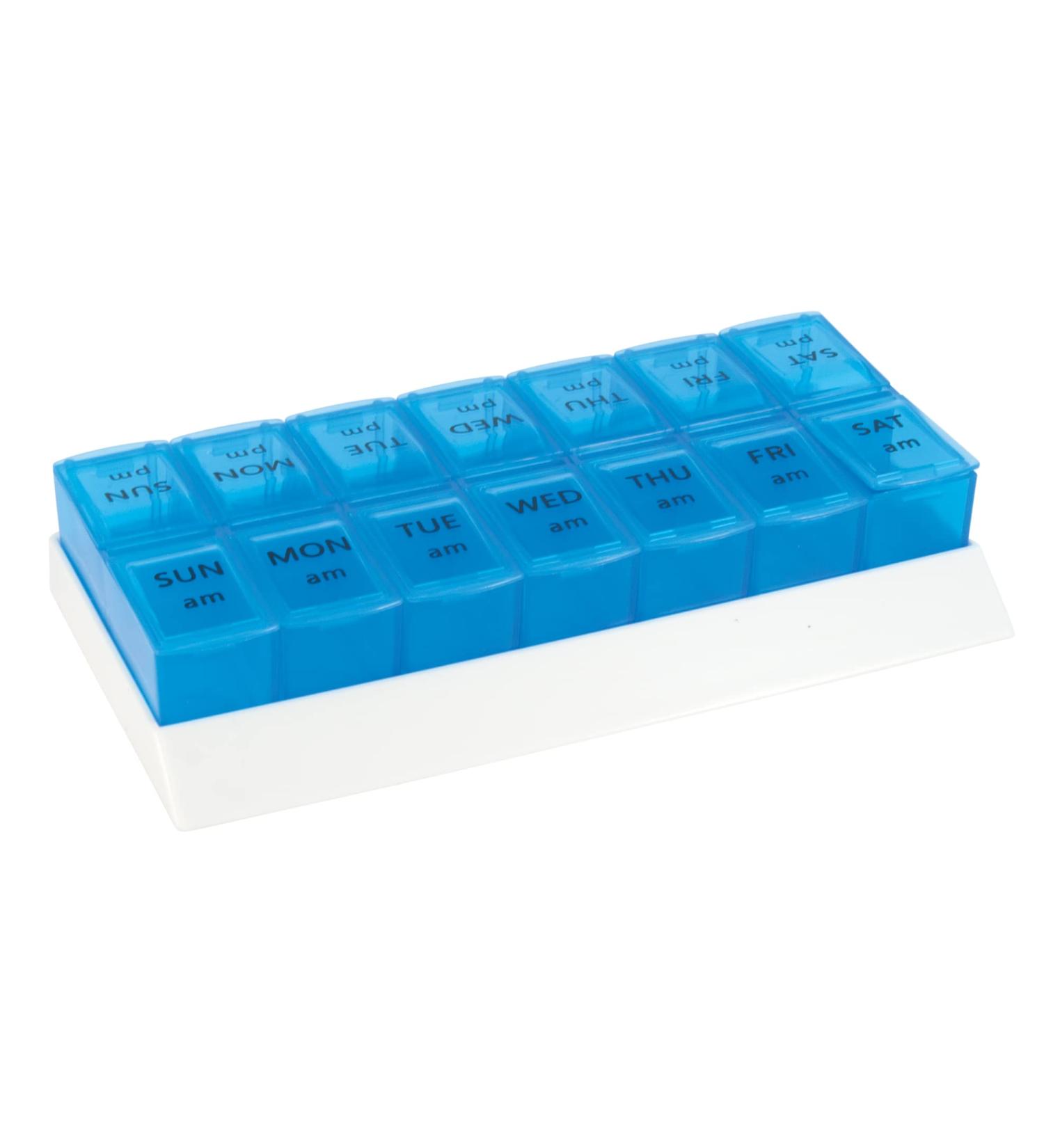 Apex 7-Day AMPM Pill Tray - Weekly Medication Organizer - Buy Online on GoSupps.com