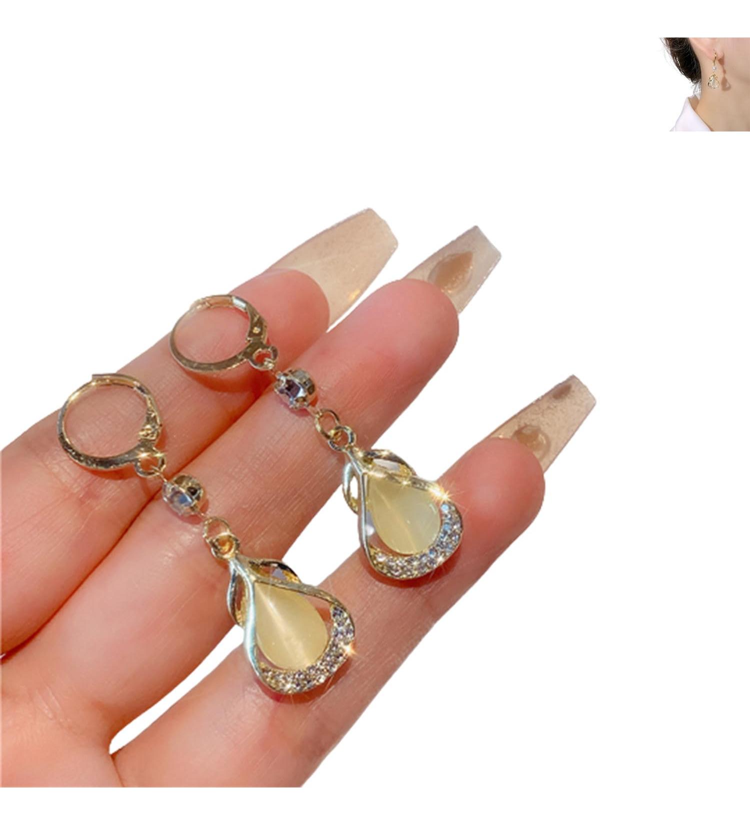 Lymphatic Flow Magnetogen Earrings | Lymphatic Drainage Jewelry for Women | Germanium Magnetotherapy Earrings (White M) - Shop Now! - Buy Online on GoSupps.com