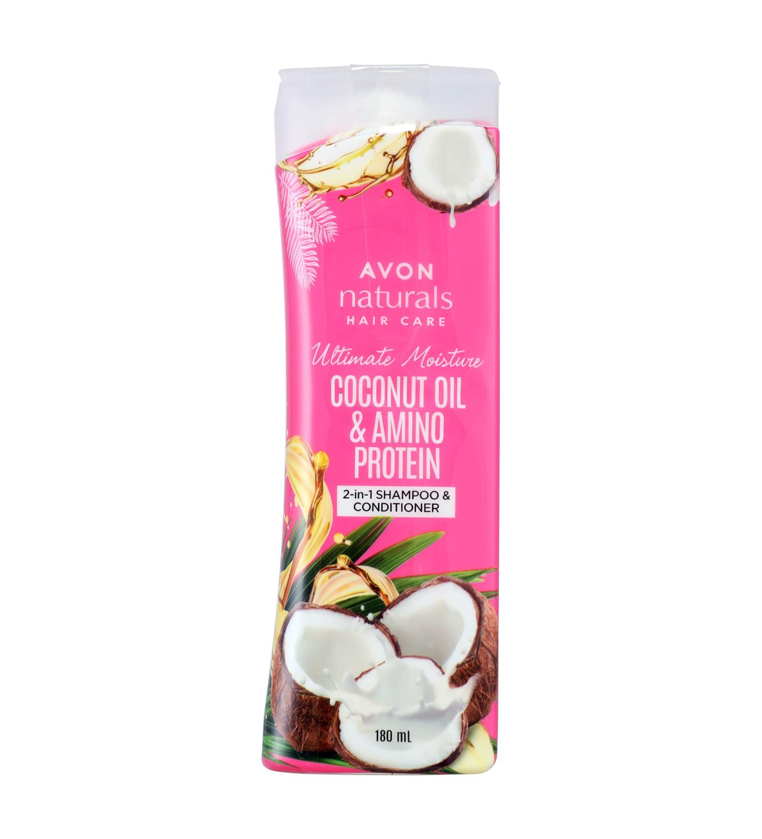 Shop Avon Coconut Oil 2-in-1 Shampoo & Conditioner - 180ml | Best International Shipping - Buy Online on GoSupps.com