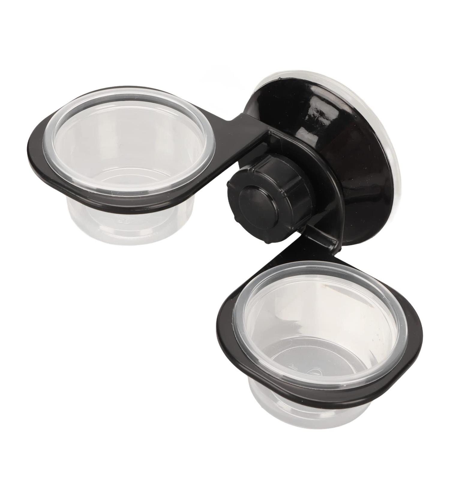 Double Bowl Reptile Food and Water Cups for Crested Gecko Feeding Ledge - Ideal for Lizard, Leopard Gecko, and Small Pets - Buy Online on GoSupps.com