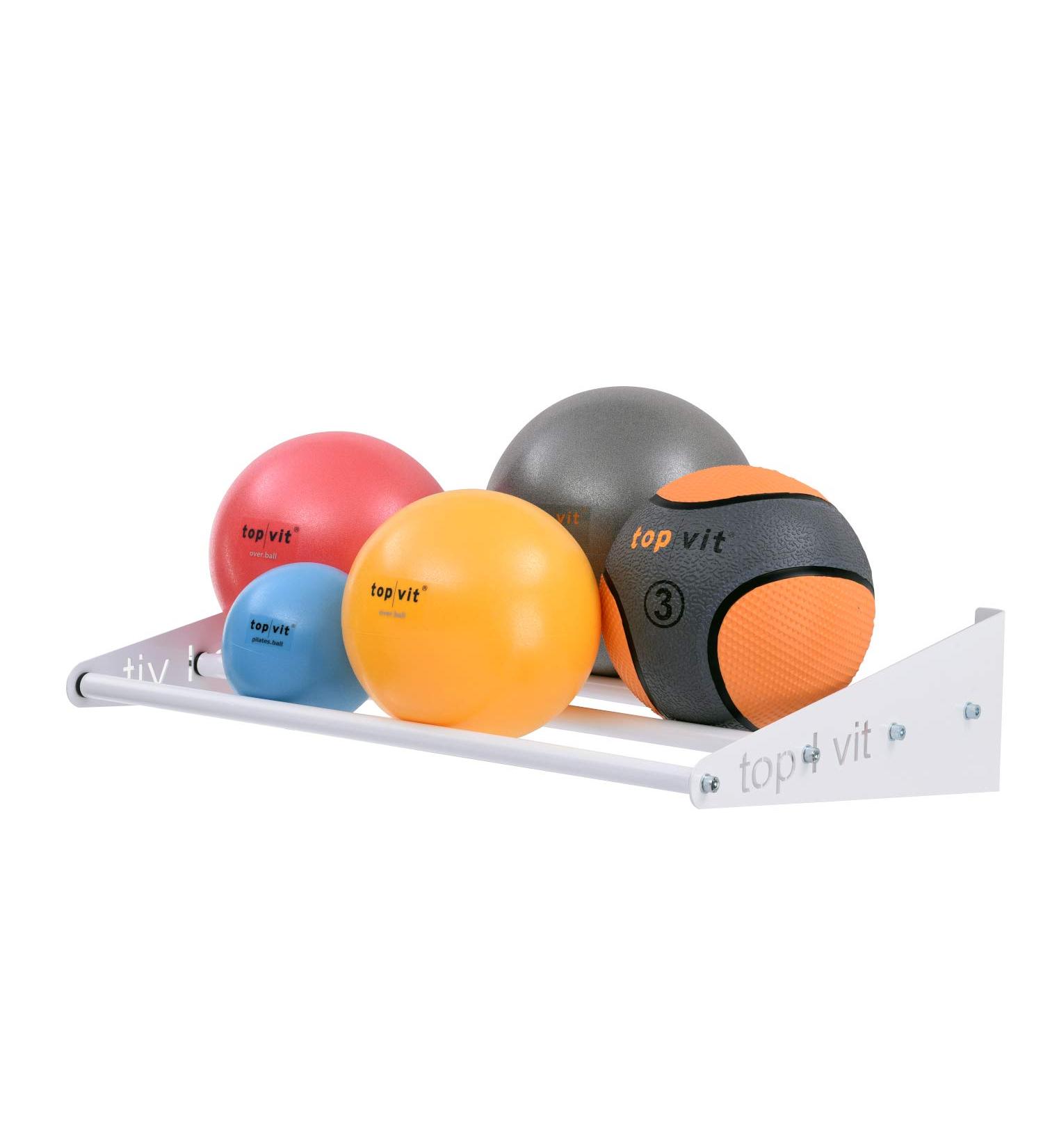 Buy VIT Wall Holder - Pezziball Bracket for Gymnastics Balls & Mats | Store 4 Balls White 64cm | International Shipping Available - Buy Online on GoSupps.com