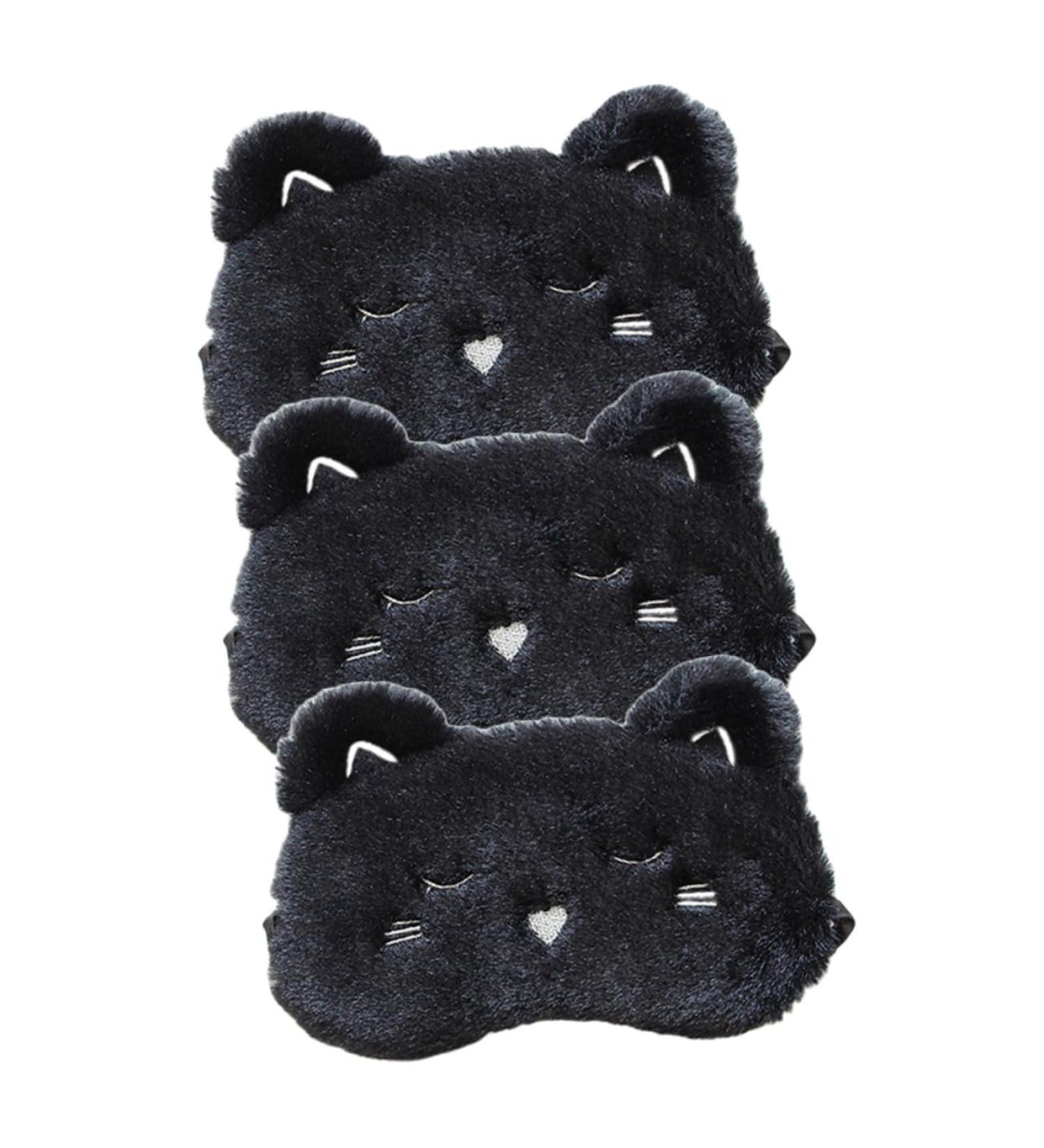 3pcs Cartoon Eye Masks - Korean Facial Sleeping Blindfolds for Teens | Soft Silk Travel Sleep Masks - Buy Online on GoSupps.com