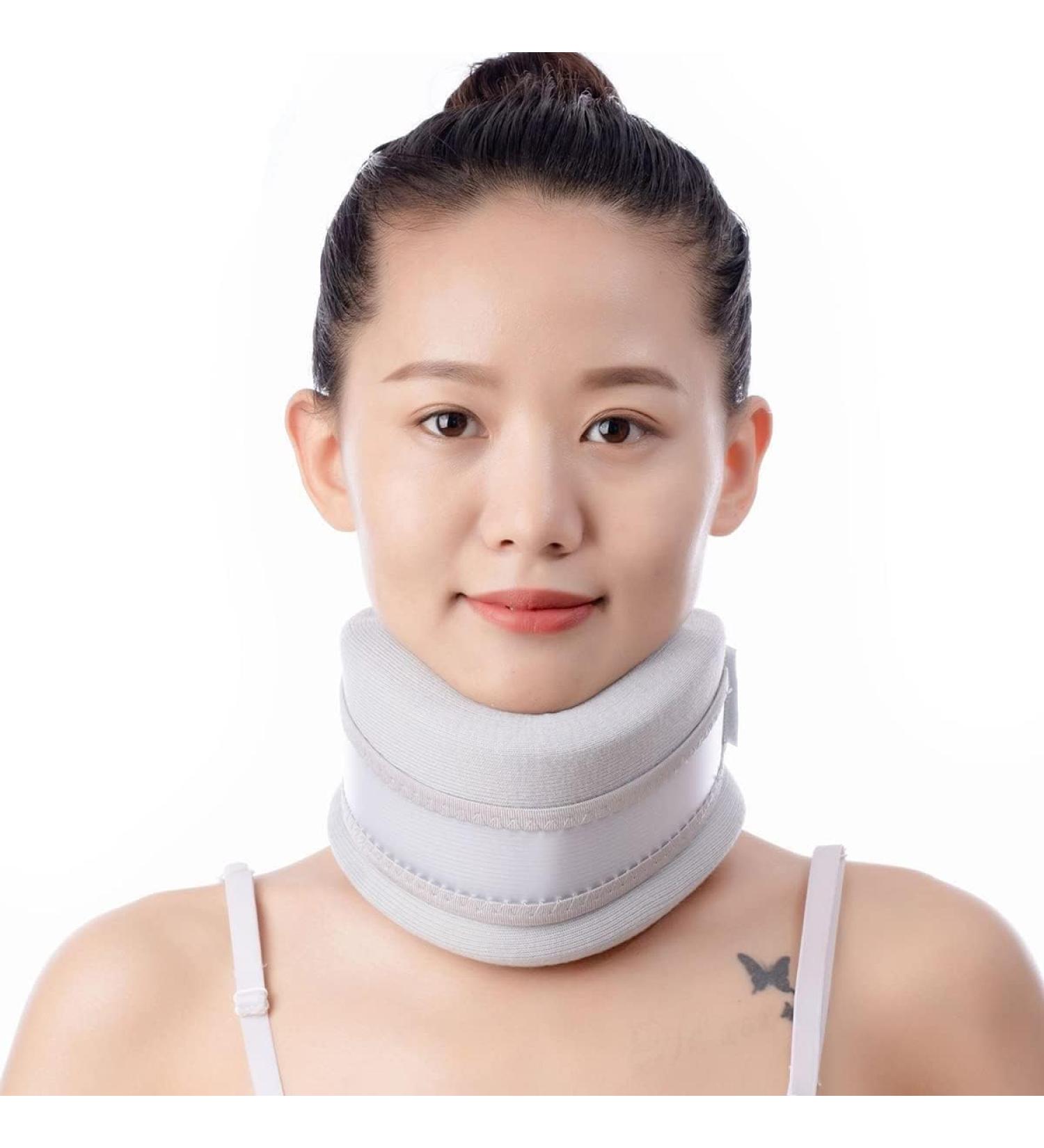 Neck Support for Migraine Relief | Soft Foam-Collar Fleece | Pain & Pressure Relief | Sleep Comfort (Size S) - Buy Online on GoSupps.com