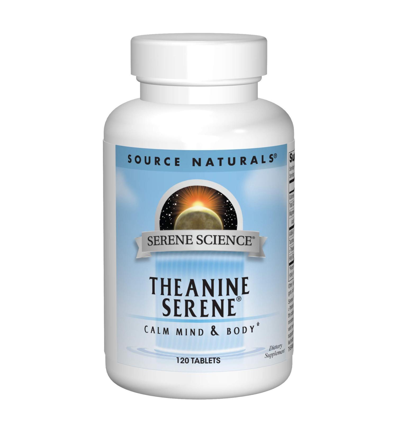 Source Naturals Serene Science L-Theanine with Magnesium and GABA - 120 Tablets - Buy Online on GoSupps.com
