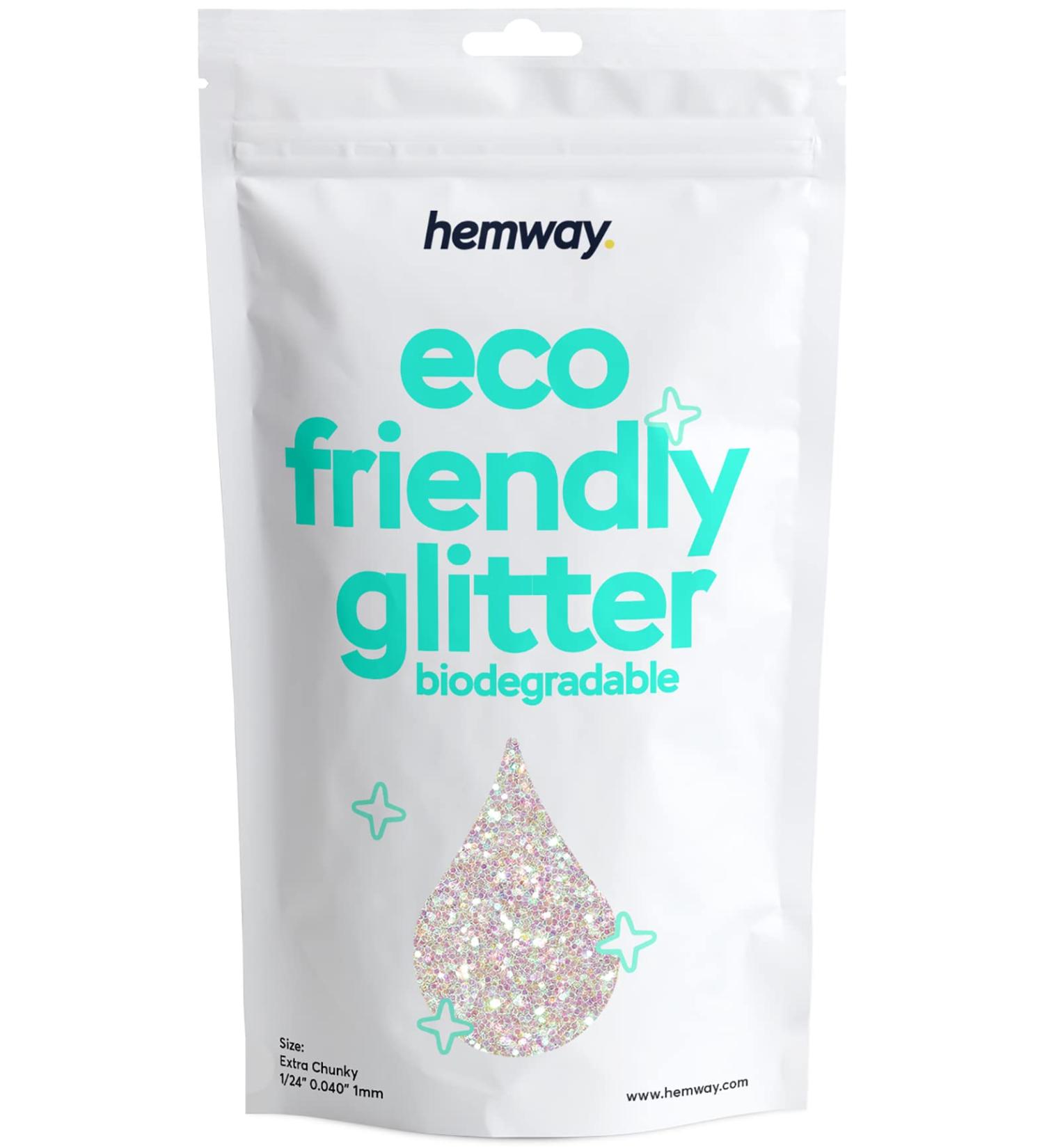 Mother of Pearl Iridescent Biodegradable Glitter 100g - Eco Friendly, Vegan & Cosmetic Safe for Face, Body, Hair, Nails - Extra Chunky - Buy Online on GoSupps.com