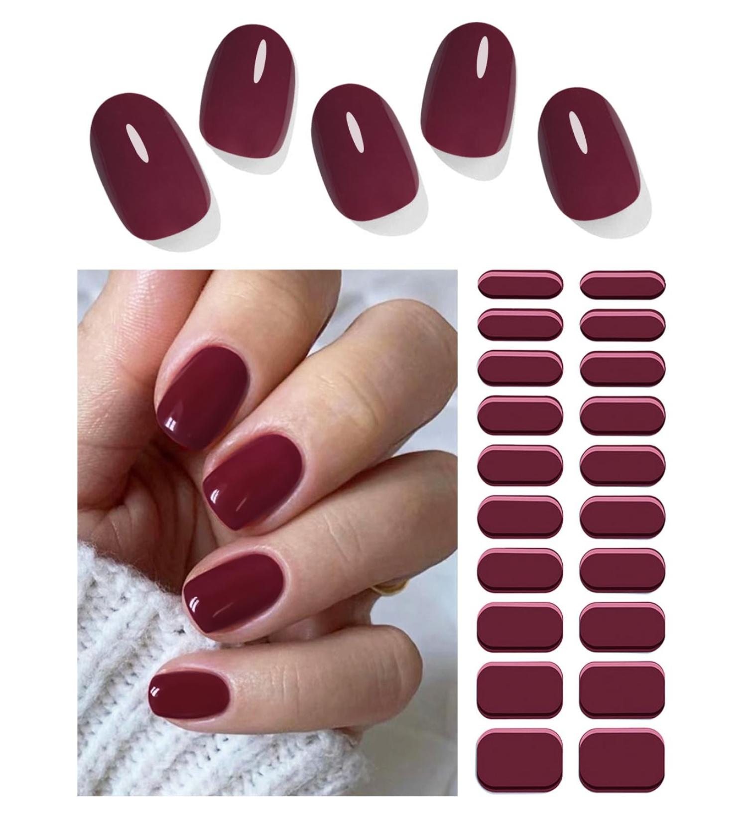  Wahrshei Solid Cherry UV Gel Nail Film | Self-Adhesive Nail Film | Gel Nail Stickers - Buy Online on GoSupps.com