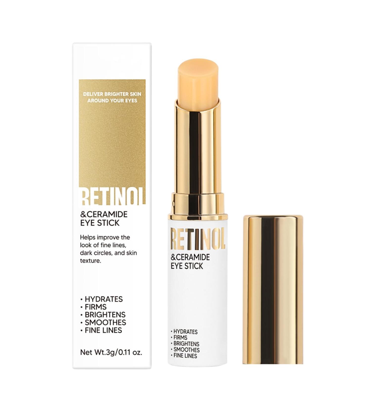 Retinol Eye Stick Retinol Eye Cream for Dark Circles and Puffy Eyes Anti Wrinkle Eye Cream Anti Aging Under Eye Cream for Women/Men Eye Balm Stick Smoothens Wrinkles Fade Fine Lines - Buy Online on GoSupps.com